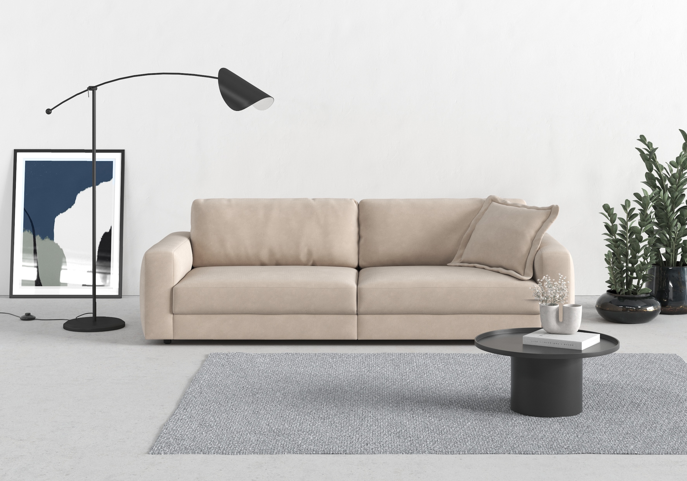 TRENDMANUFAKTUR Big-Sofa »Bourbon« extra tiefe Sitzfläche, wahlweise mit Si günstig online kaufen