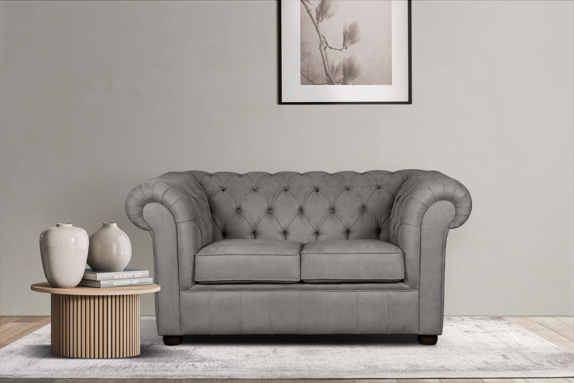 Home affaire 2-Sitzer »CHARENTE, Chesterfield-Sofa, Wellenfederung, Maße: B günstig online kaufen