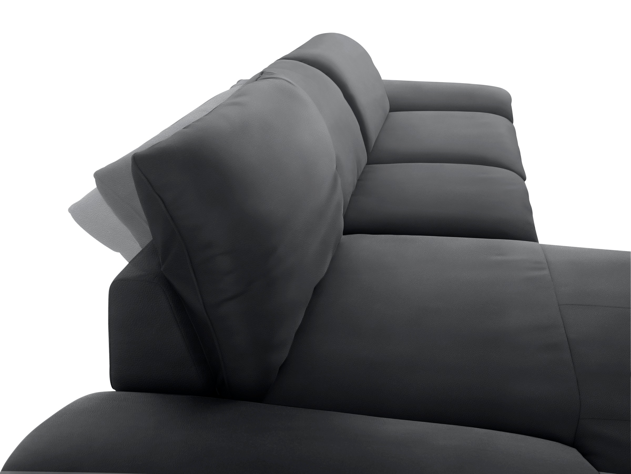 W.SCHILLIG Ecksofa »enjoy&MORE, Designsofa, bequem, zeitlos und elegant, L-Form«, mit Sitztiefenverstellung, Füße Chrom glänzend, Breite 340 cm
