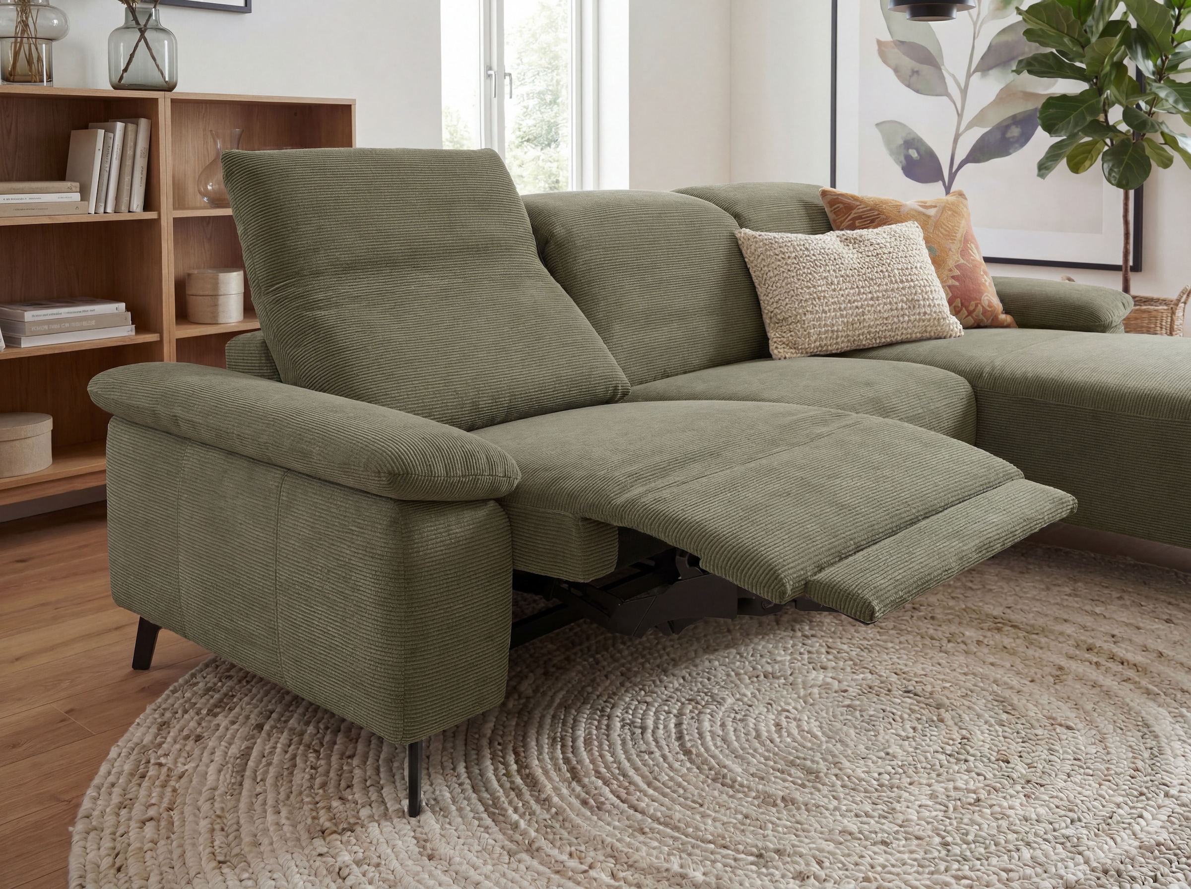 Musterring Ecksofa »MR 370, intelligenter Komfort im modernen Design« Optionale Relaxfunktion, flexible Kopfteile & klappbare Armlehnen