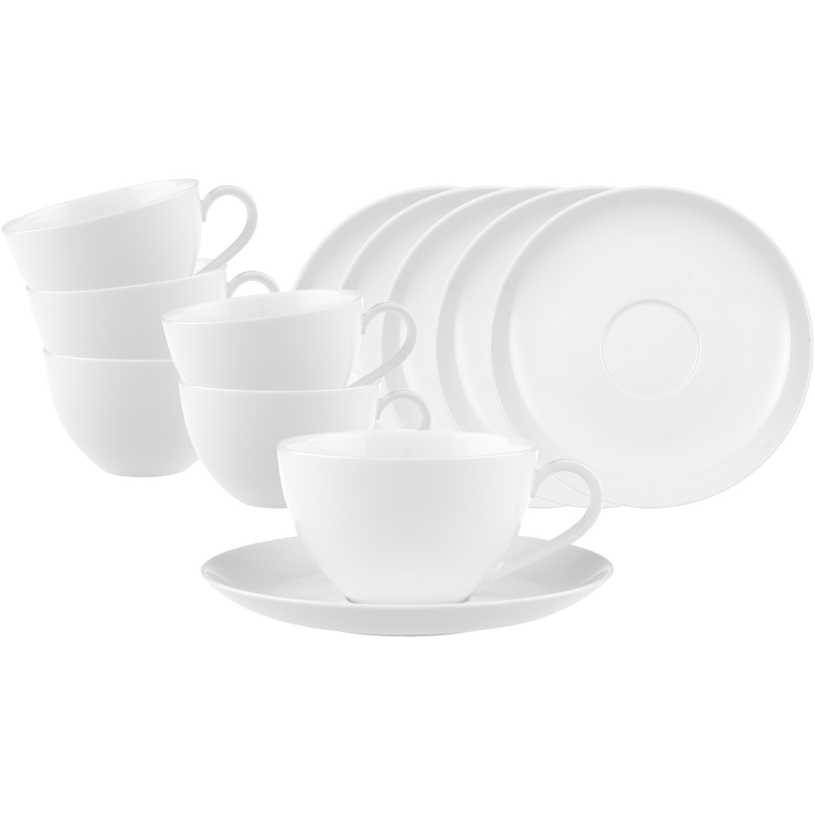 Villeroy & Boch Tasse »Kaffeetasse mit Untertasse Anmut 6er Set 12er Set we günstig online kaufen