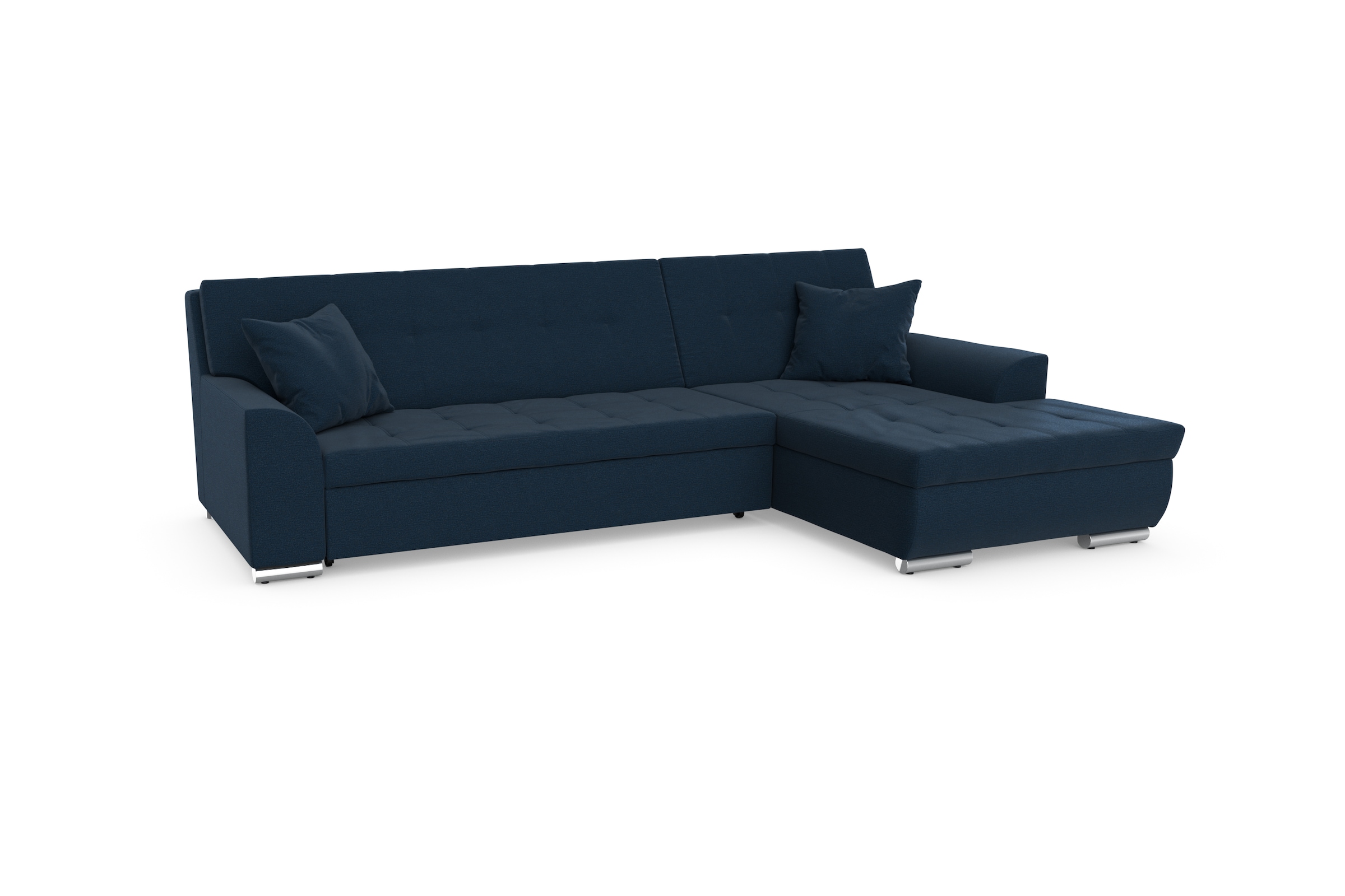 DOMO collection Ecksofa Treviso, wahlweise mit Bettfunktion, incl. Zierkissen