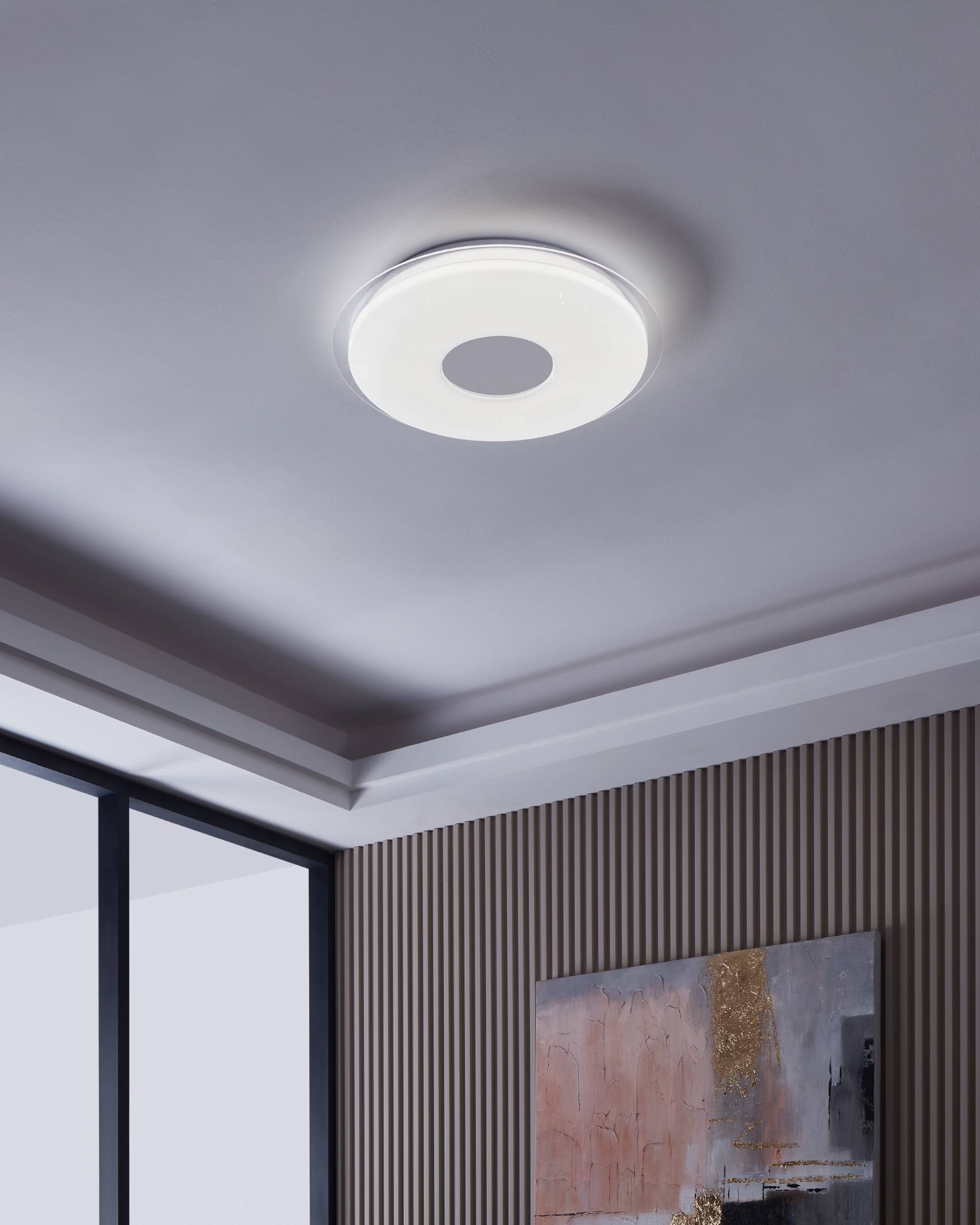 EGLO LED-Deckenleuchte »LANCIANO-Z« in weiß und transparent aus Stahl / ink günstig online kaufen