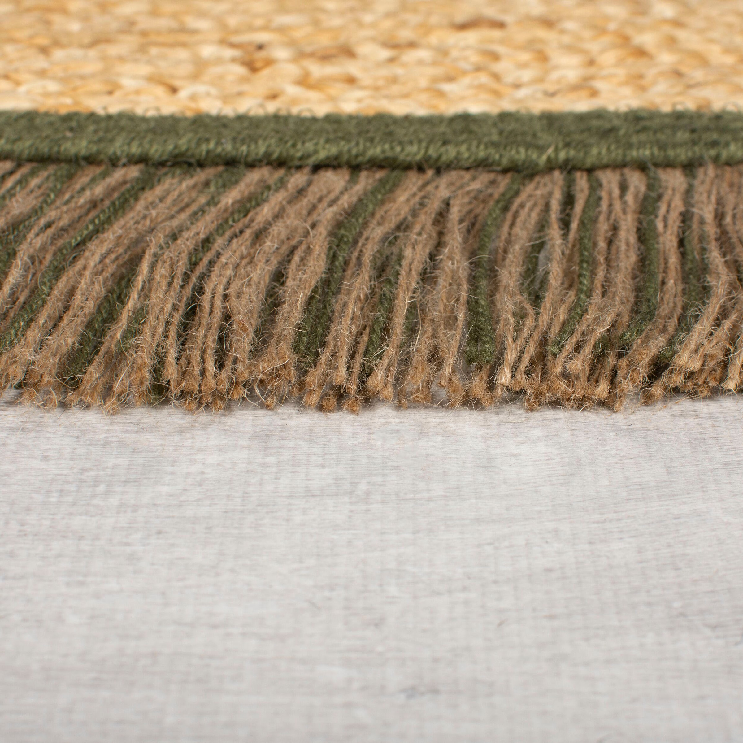 FLAIR RUGS Teppich »KAHANA«, rund, 2 mm Höhe, Handgemacht