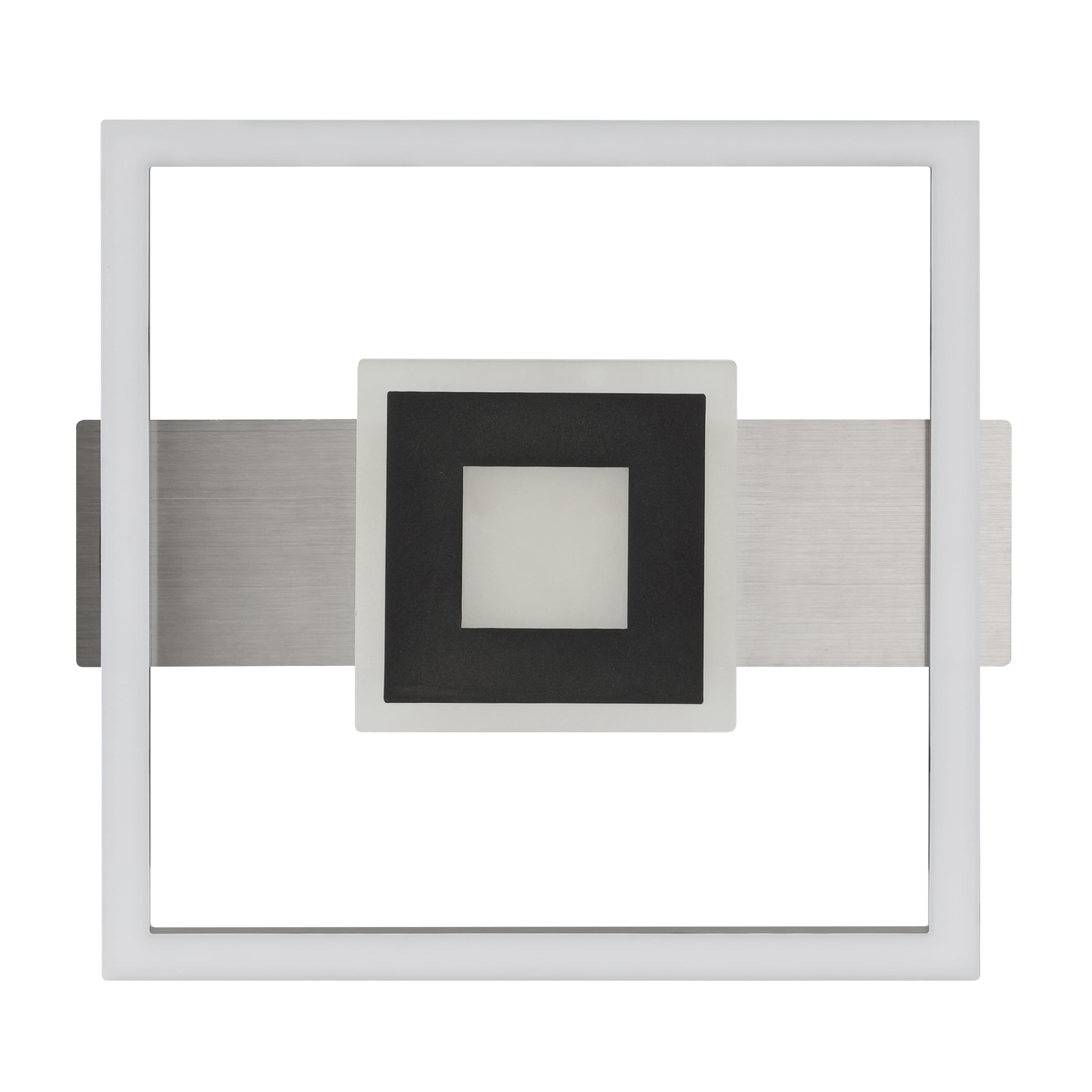 Brilliant LED Deckenleuchte »Baldo« LED-Modul 1 Stk. Warmweiß 28 x 30 cm, 2200 lm, 3000 K, dimmbar, schwarz matt