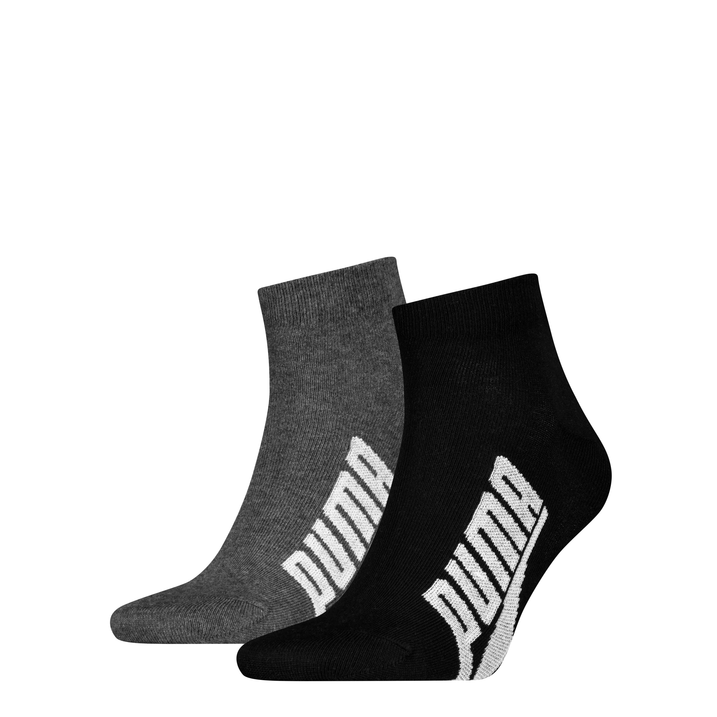PUMA Kurzsocken »PUMA UNISEX BWT LIFESTYLE QUARTER« 2 Paar,  mit großem Logoschriftzug