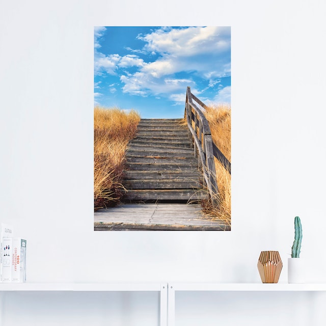 Artland Wandbild »Treppe Bohlenweg Insel Amrum«, Küstenbilder, (1 St.), als  Alubild, Leinwandbild, Wandaufkleber oder Poster in versch. Größen auf  Rechnung bestellen