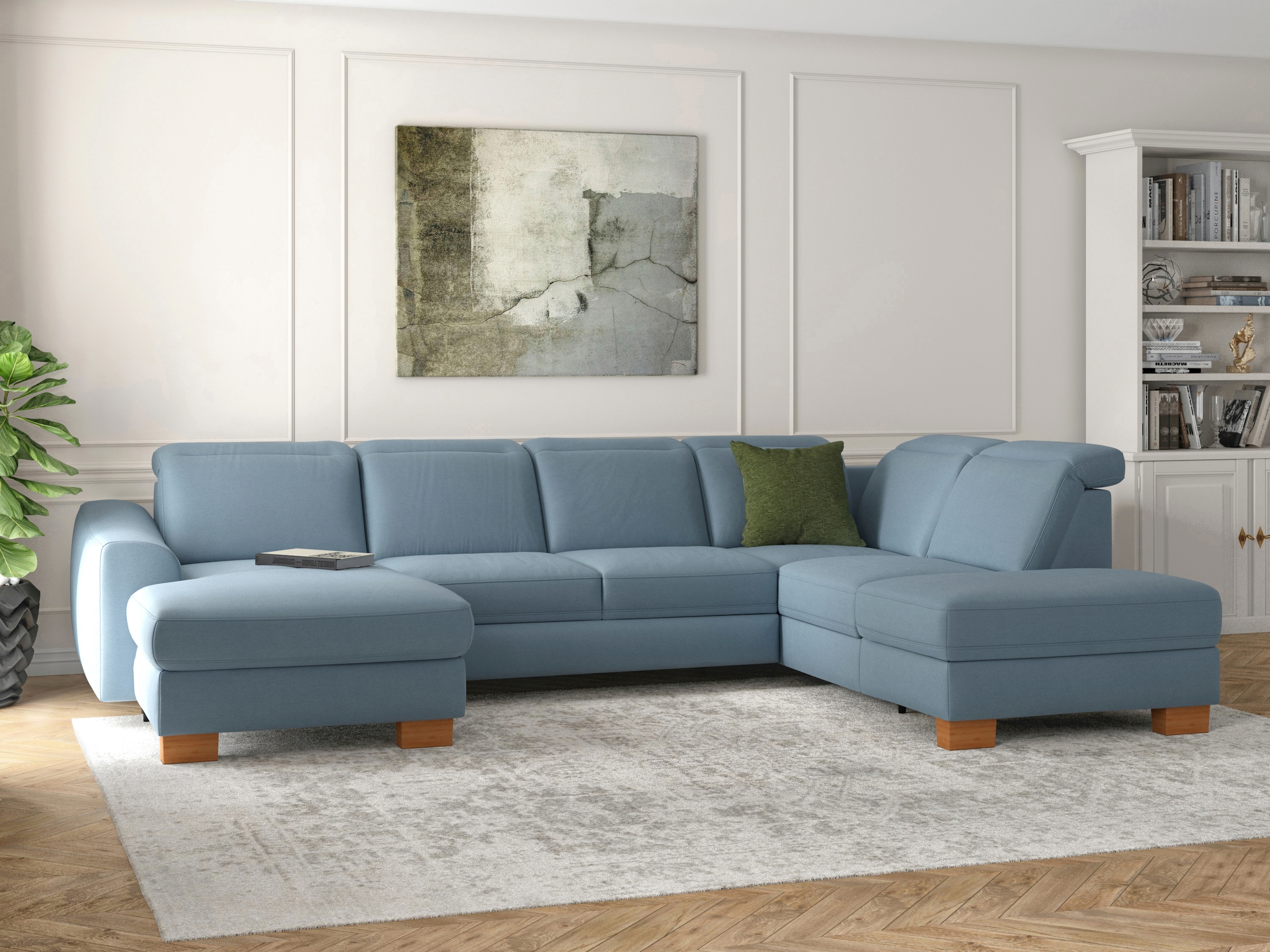 sit&more Wohnlandschaft »Dundee U-Form« mit Federkern und Massivholzfüßen, günstig online kaufen