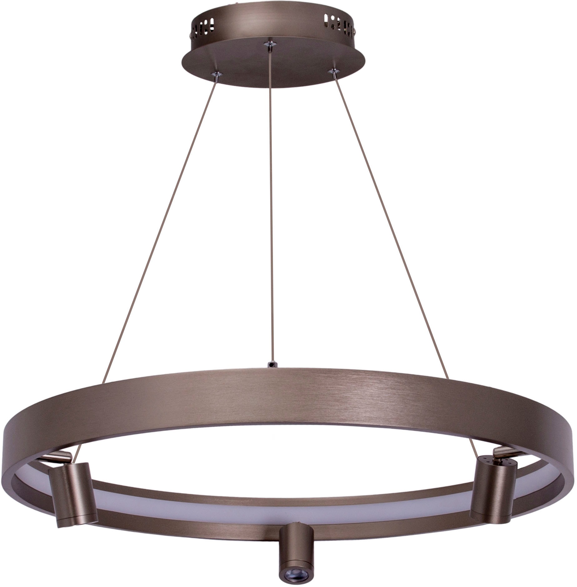 näve LED Pendelleuchte »Tristan«, 4 flammig, Leuchtmittel LED-Modul | LED fest integriert, Hänge-, Pendellampe warmweiß, 58cm, 37W, stahl-blank, inkl. Trafo,IP20