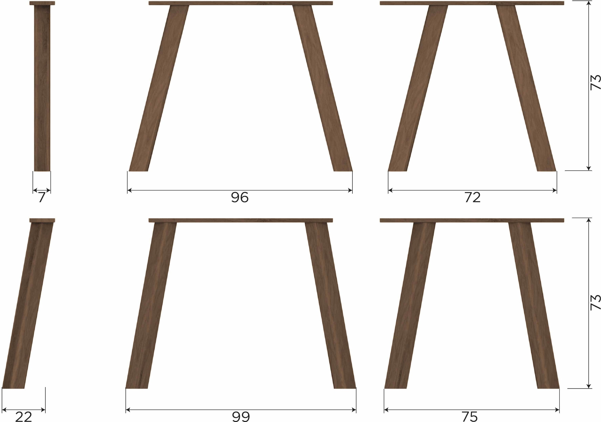 WOOOD Esstisch »Tablo FSC® Mix Eichenholz Dänisch-oval, H 74 x B 180 x T 100 cm«