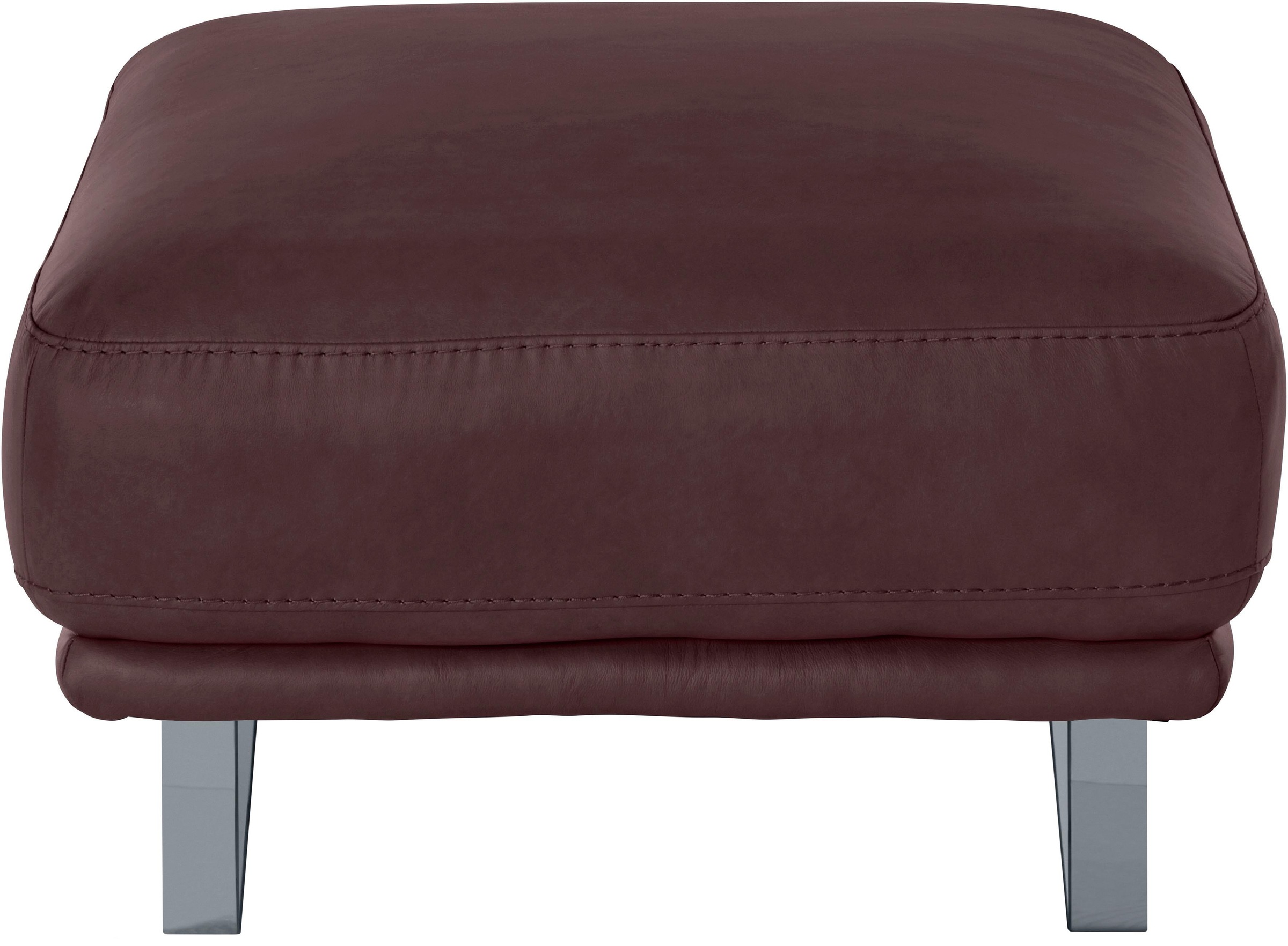 W.SCHILLIG Hocker »montanaa«, mit Metallkufen in Silber matt, Breite 71 cm