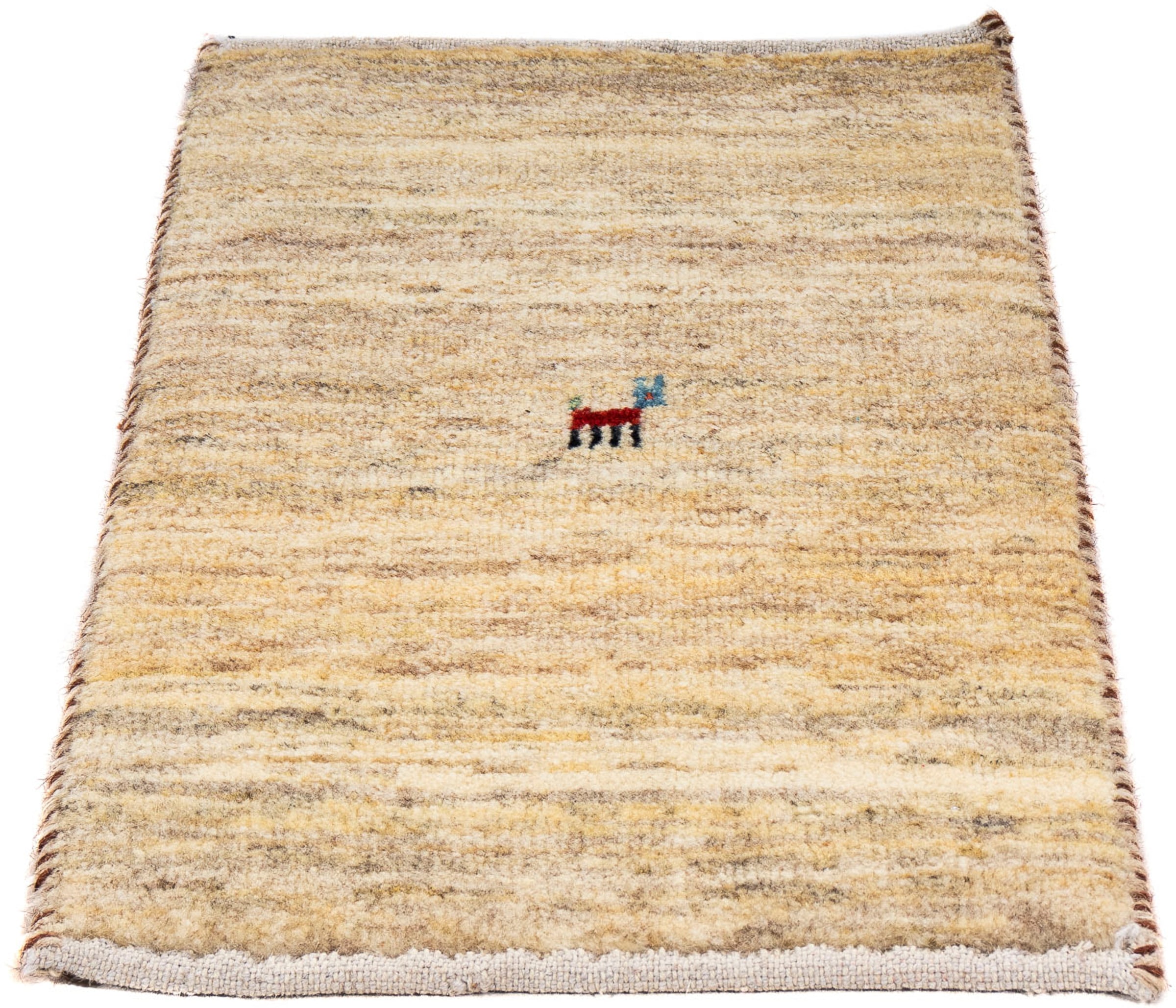 morgenland Wollteppich »Gabbeh - Loribaft Perser - 60 x 40 cm - beige«, rec günstig online kaufen