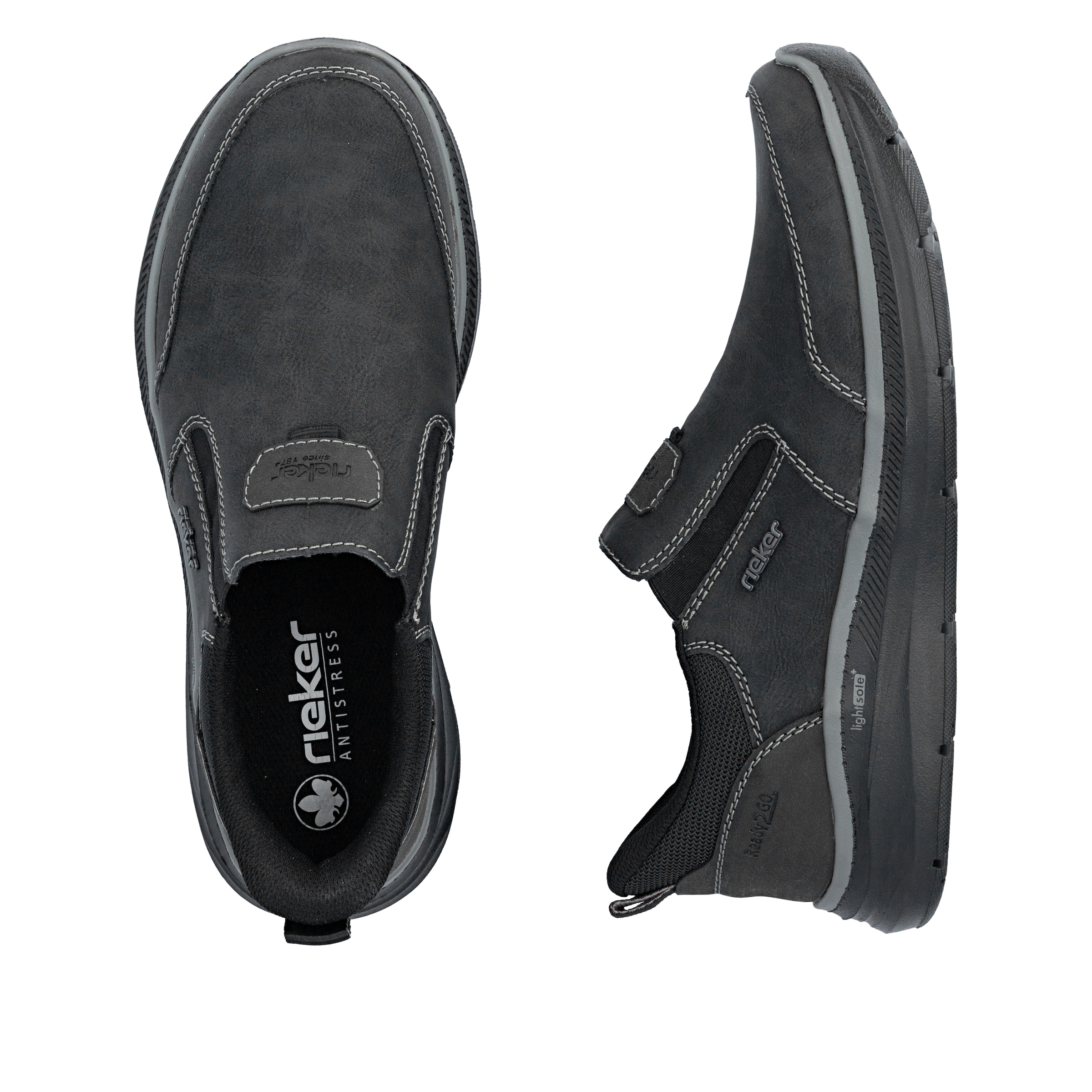 Rieker Slipper »Ready2GO«  Schlupfschuh, Halbschuh, Freizeitschuh mit Stretcheinsätze