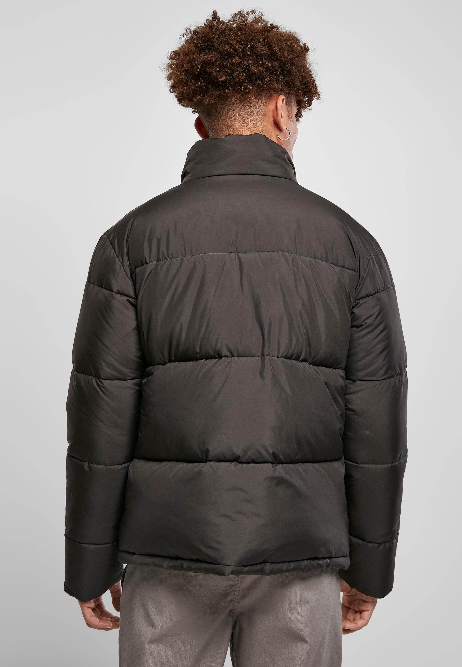 URBAN CLASSICS Winterjacke »Urban Classics Herren Short Puffer Jacket« 1 Stk. tlg. ohne Kapuze
