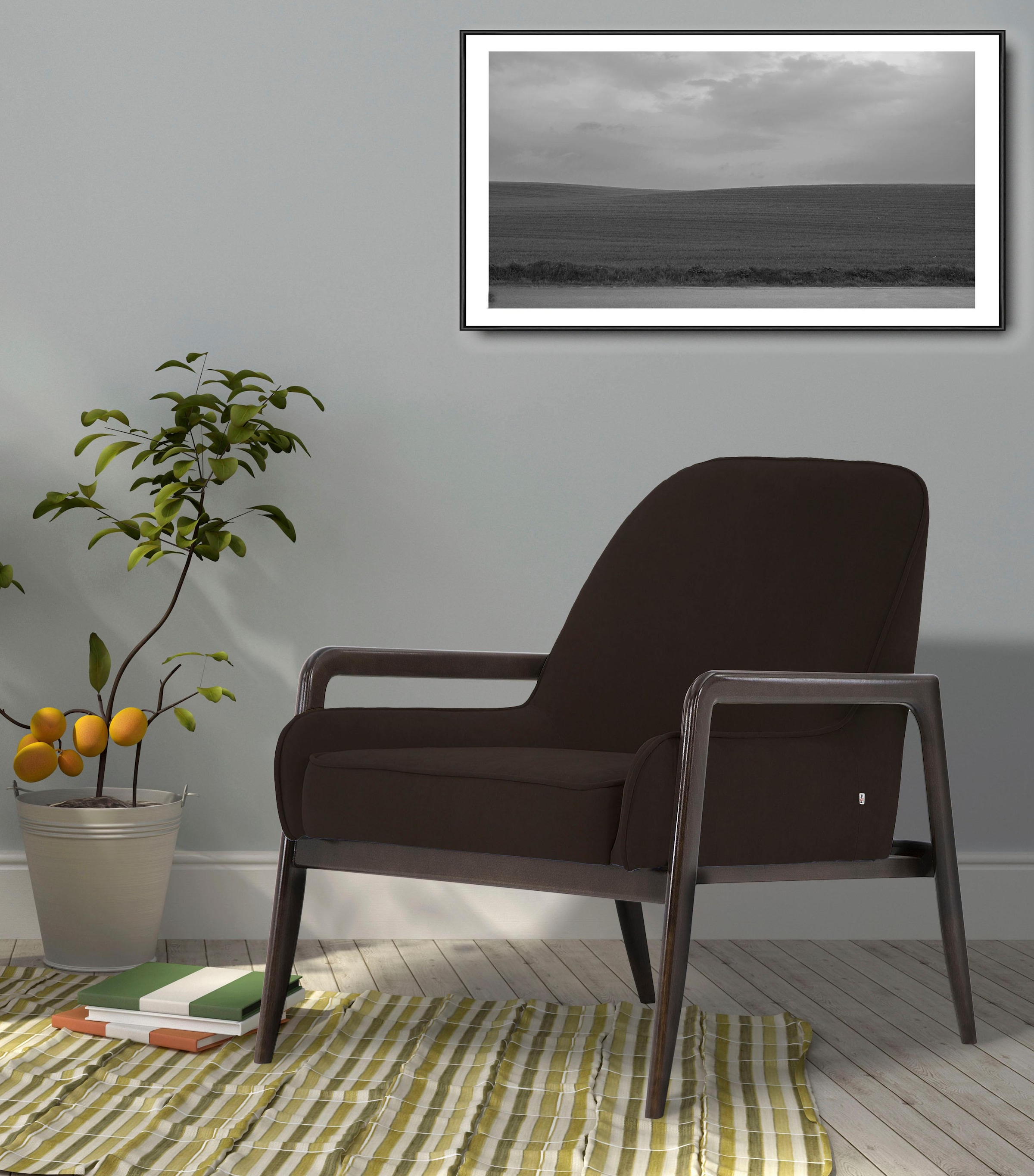 Home affaire Sessel »Braga« wahlweise mit Gestell aus Eiche in dunkel oder günstig online kaufen