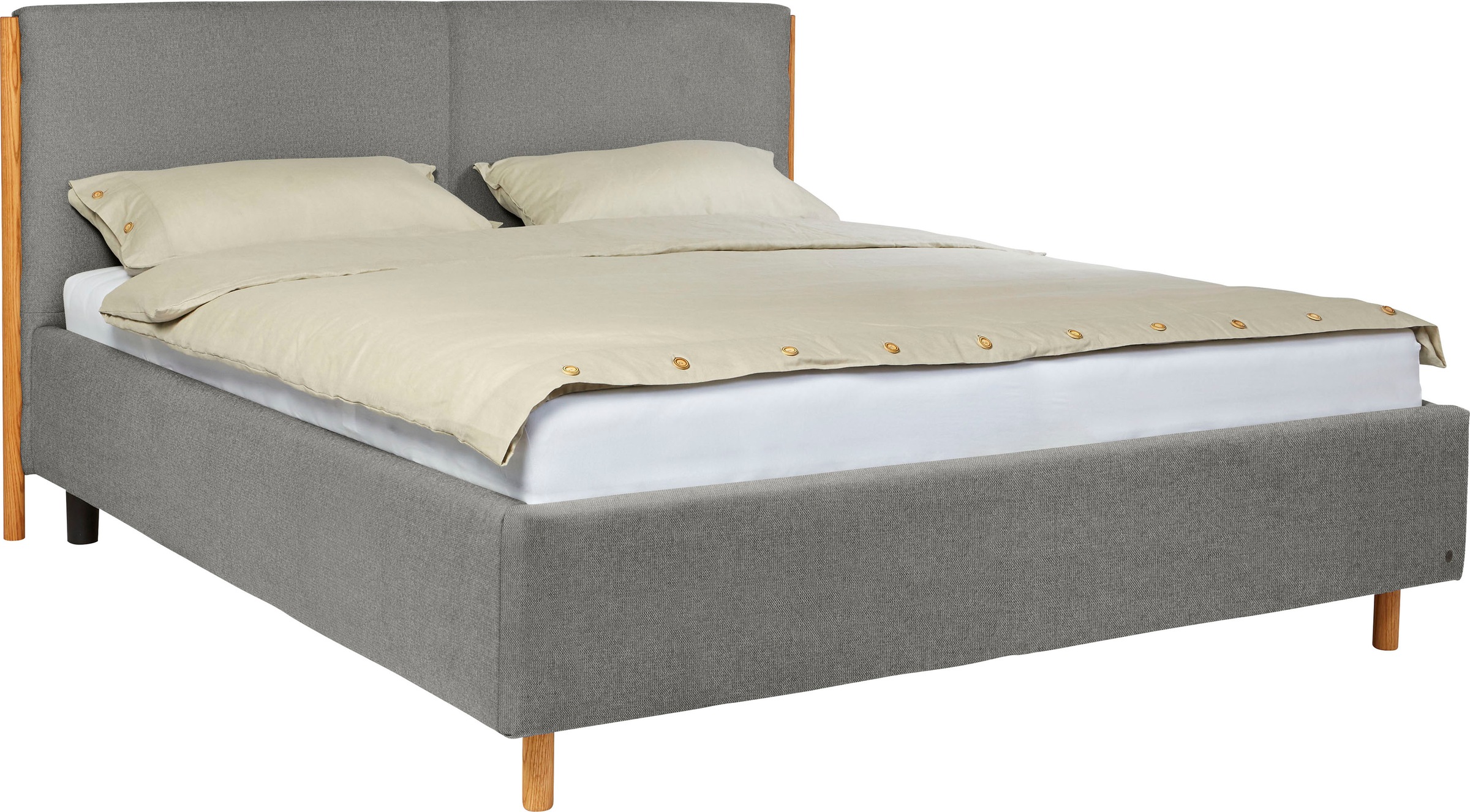 2. Bild von TOM TAILOR HOME Polsterbett »CALIFORNIA BED«, mit seitlichen Holzakzenten am Kopfteil