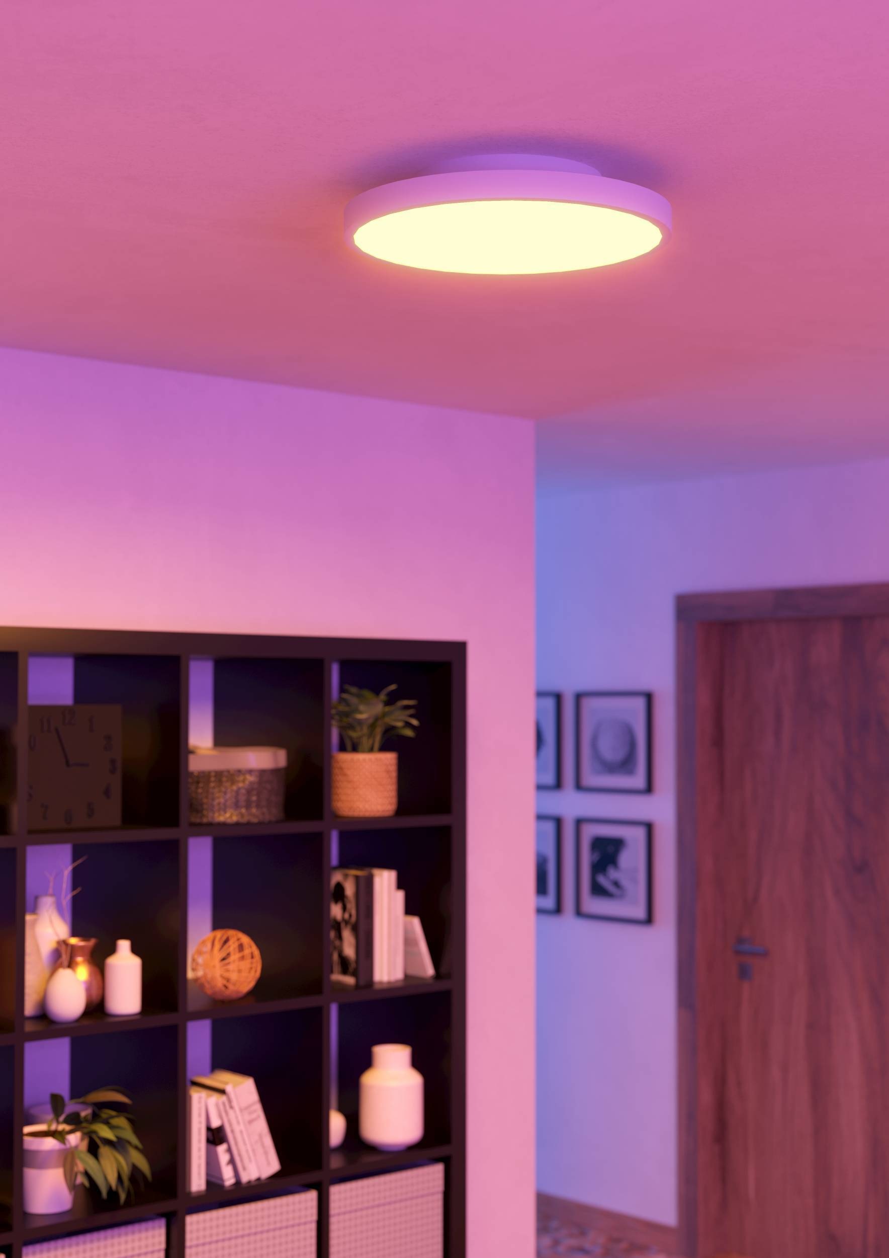 EGLO LED-Deckenleuchte »TURCONA-Z«, (1 St.) in weiß aus Stahl, Alu / inkl. LED fest integriert - 22,4 Watt, Durchm. ca. 45 cm