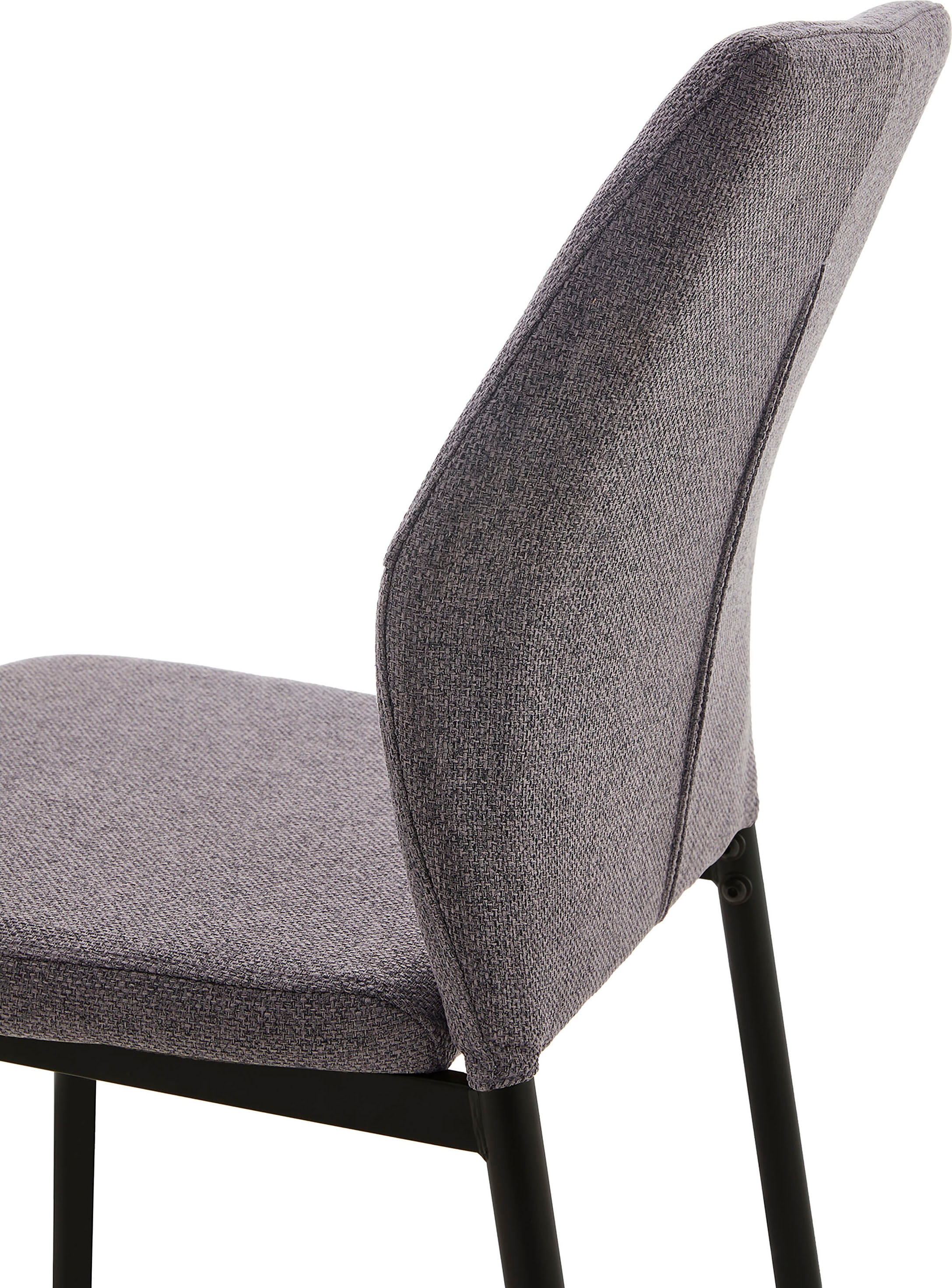 Home affaire Esszimmerstuhl »Lumos«, (Set), 4 St., Webstoff, Webstoff in vielen Farben erhältlich mit stabilem Metalluntergestell
