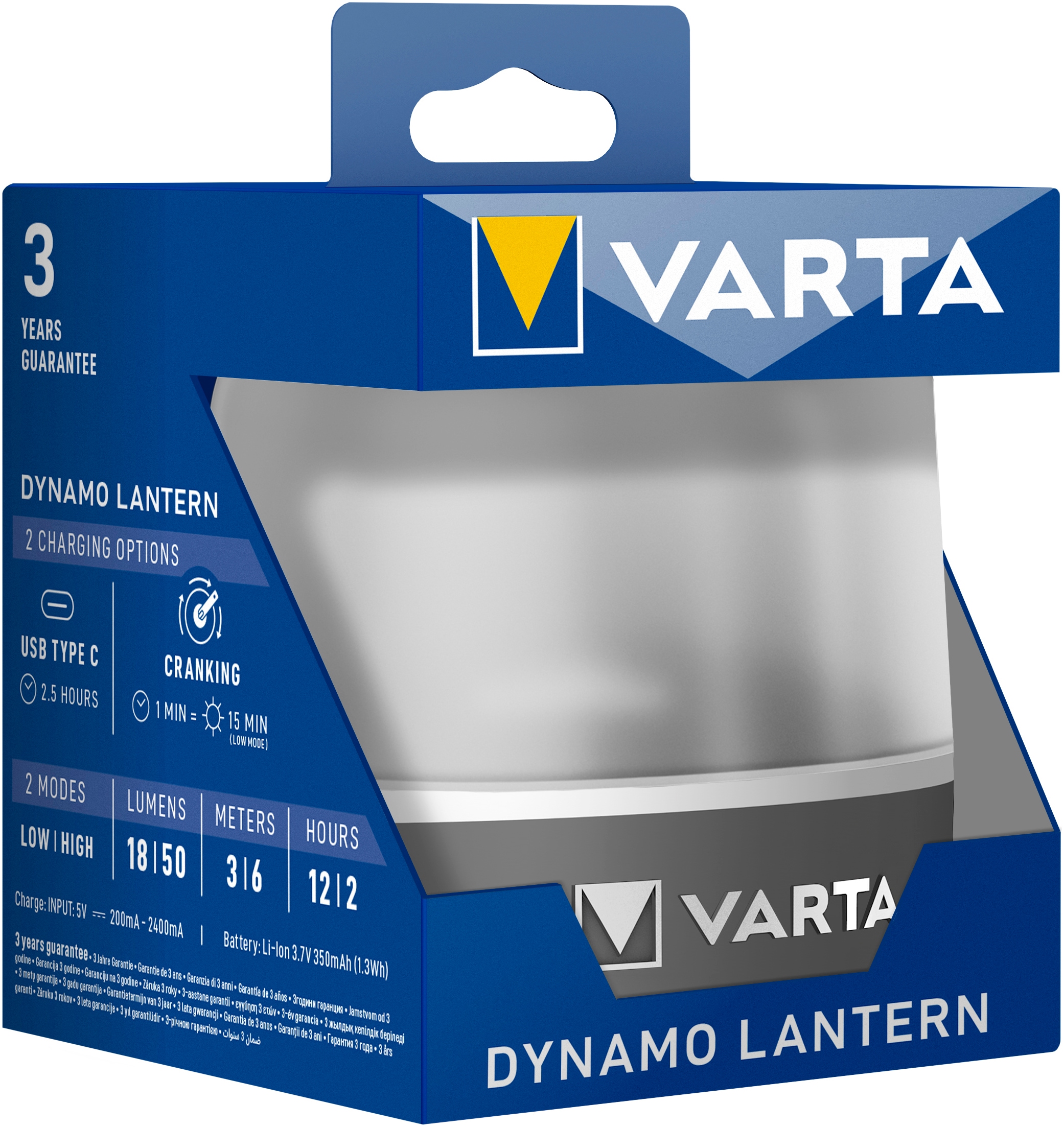 VARTA Laterne »Die Dynamo Lantern L10RH«