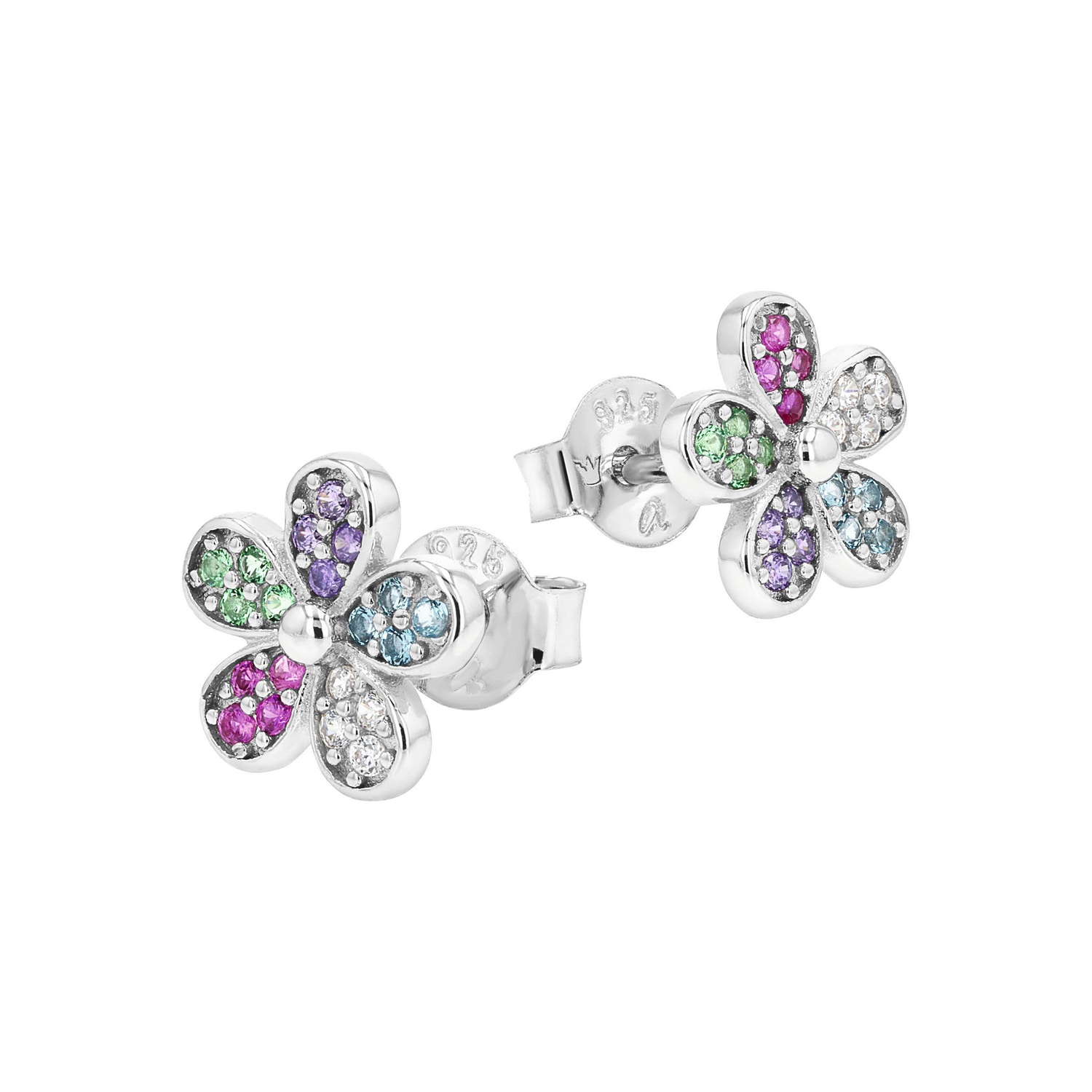 Prinzessin Lillifee Paar Ohrstecker »Blume-Motiv« mit Zirkonia (synth.)
