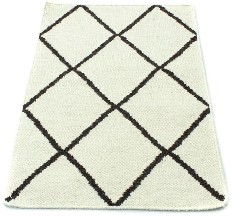 morgenland Wollteppich »Kelim Teppich handgewebt beige«, rechteckig, 6 mm H günstig online kaufen