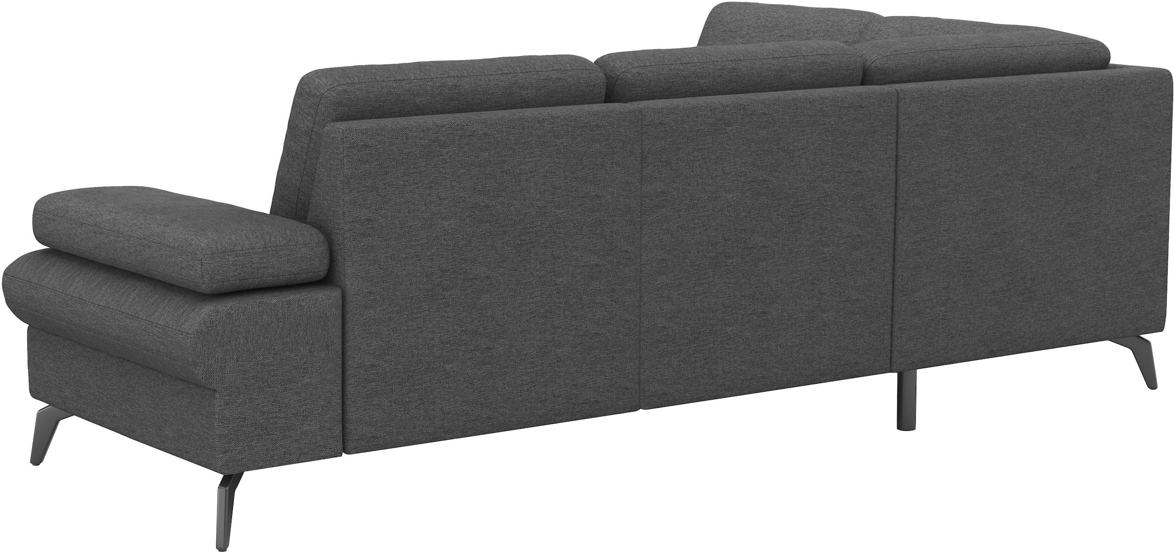 sit&more Ecksofa »Morris Jubi L-Form«, inkl. Armteilfunktion und 1 Zierkissen, wahlweise mit Bettfunktion