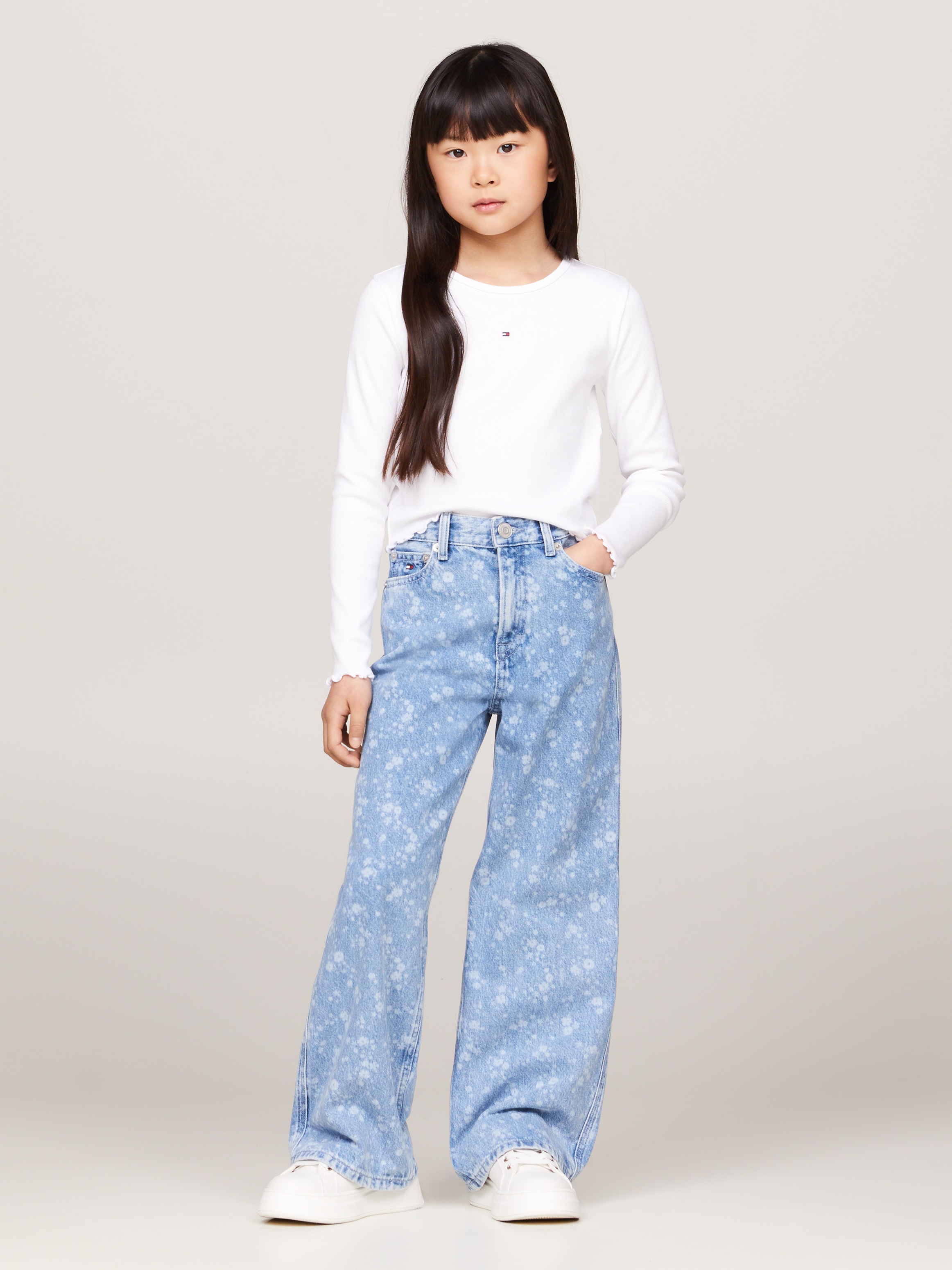 Tommy Hilfiger Bootcut-Jeans »MABEL FLOWER DENIM«, Kinder bis 16 Jahre im 5-Pocket-Style