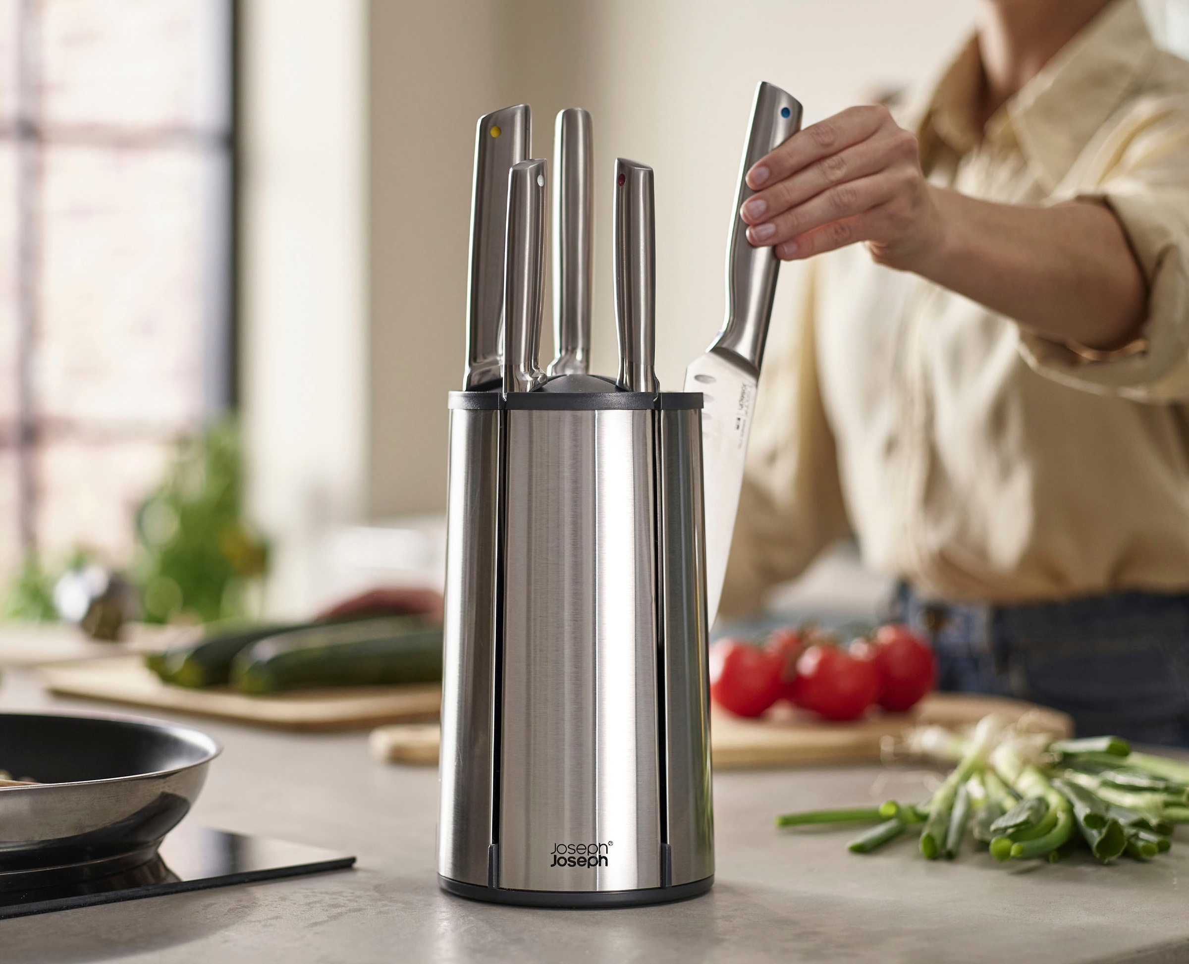 Joseph Joseph Messerblock »Elevate« 6 Stk. Klingen aus Japanischem Edelstah günstig online kaufen