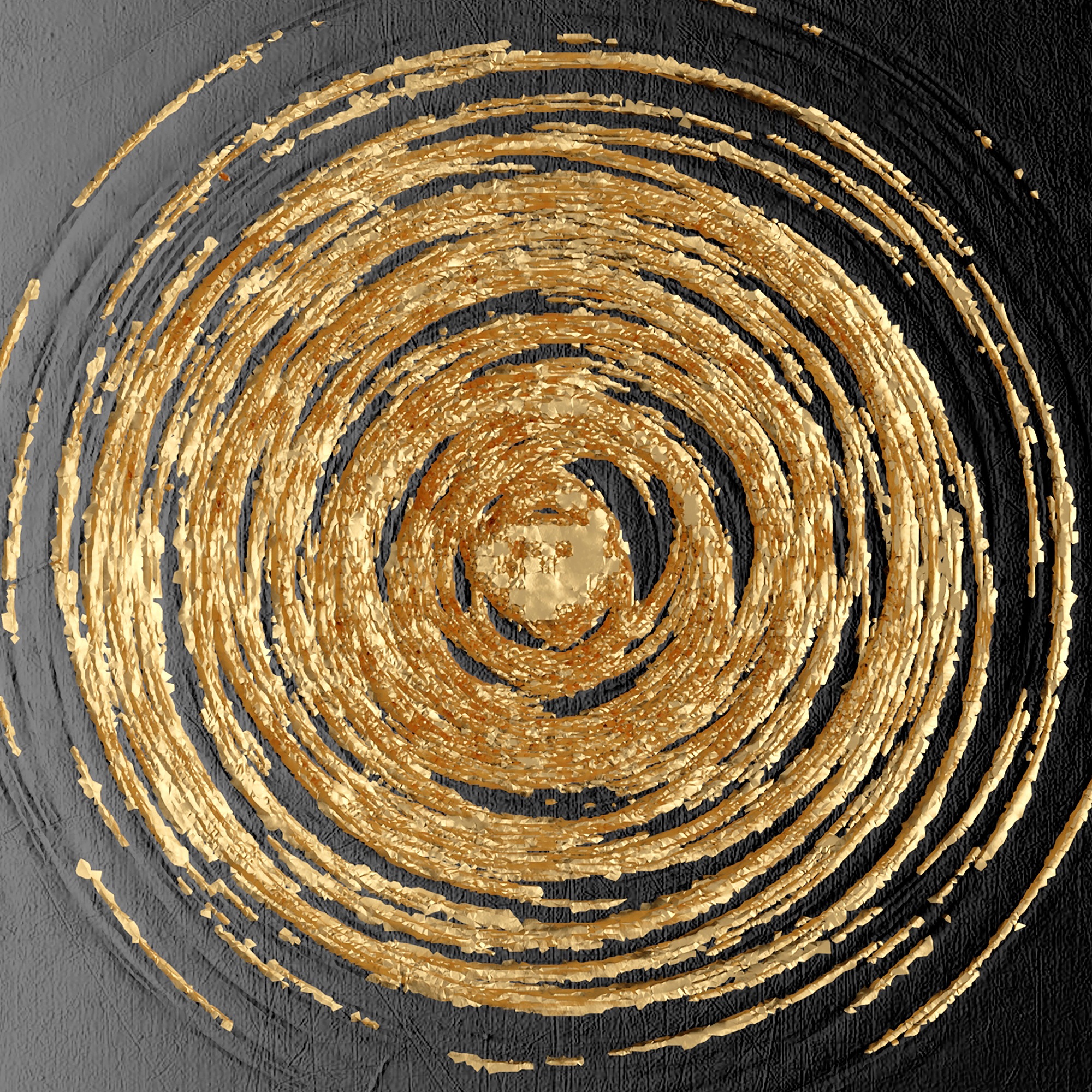 Leonique Leinwandbild »Black and Gold«, Abstrakt-Kunst-Modern-Formen, (1 St günstig online kaufen