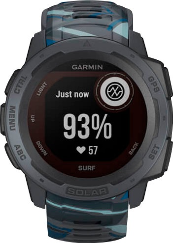 3. Bild von Garmin Smartwatch »Instinct Solar – Surf Edition«, (2,3 cm / 0,9 Zoll), 0,02 GB,)