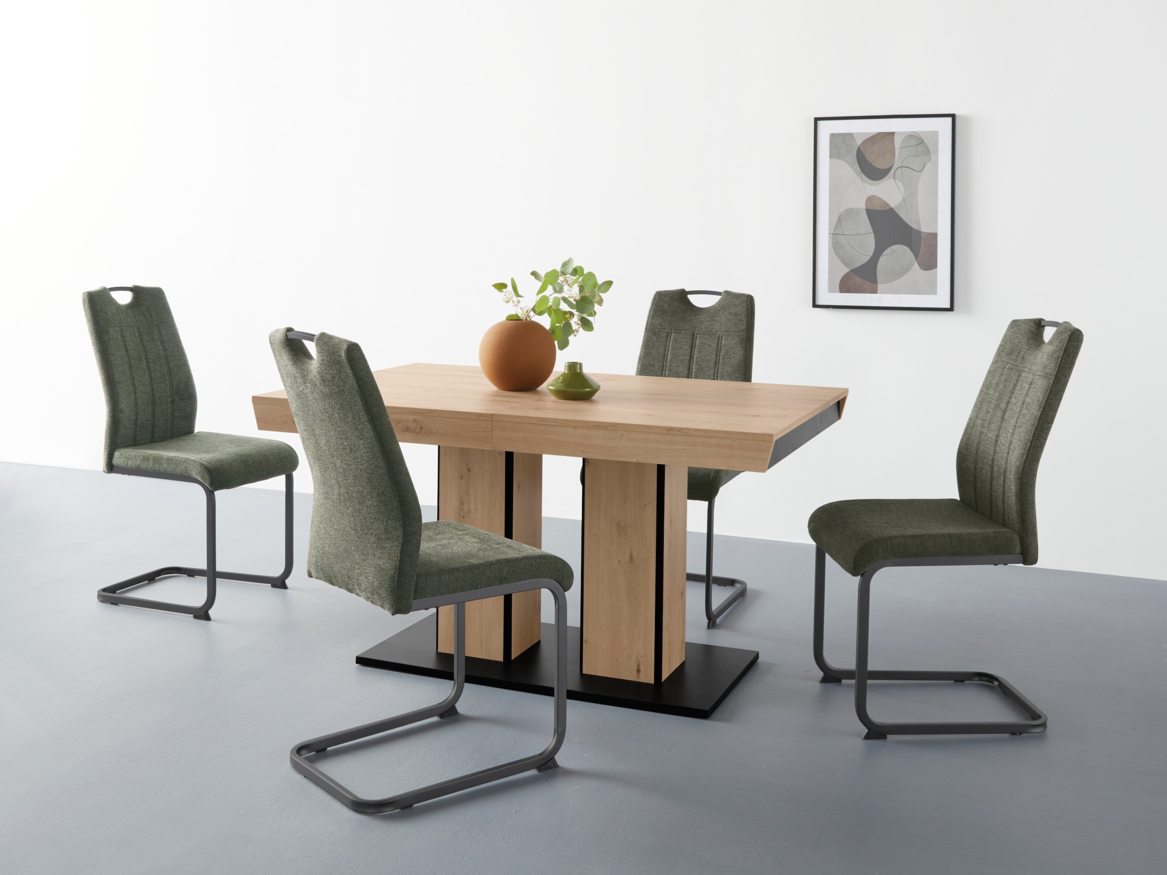 HELA Essgruppe »Tisch ausziehbar 140 -220 cm,« Set, 5 Stk. tlg. Belastbarke günstig online kaufen