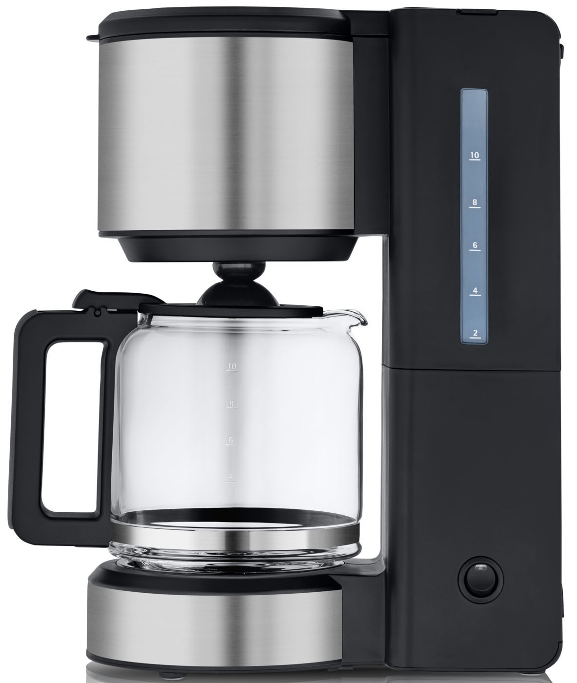 WMF Filterkaffeemaschine »Stelio Aroma« 1,25 l Kaffeekanne Papierfilter 1x4 10 Tassen, Warmhaltefunktion, Abschaltautomatik, Cromargan, 1000 Watt