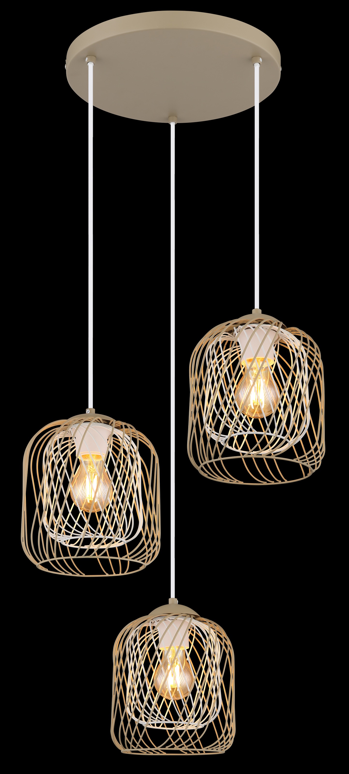 GLOBO LIGHTING Hängeleuchte »DICHTI«, Leuchtmittel E27 | ohne Leuchtmittel, Hängelampe/Pendelleuchte/Esszimmer/Wohnzimmer/Esstisch