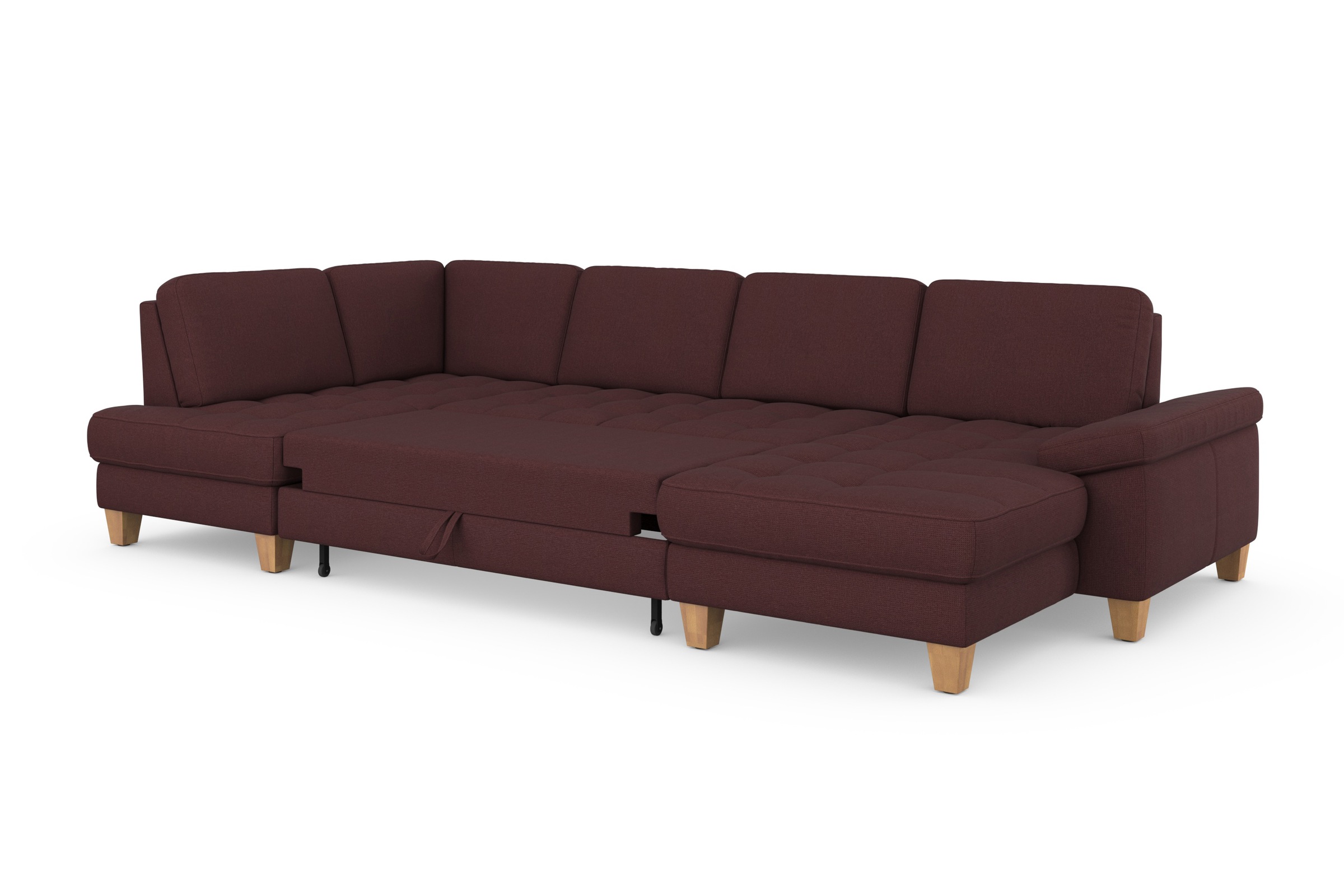 sit&more Wohnlandschaft »Westham U-Form«, wahlweise mit Bettfunktion, Bettkasten, Sitztiefenverstellung