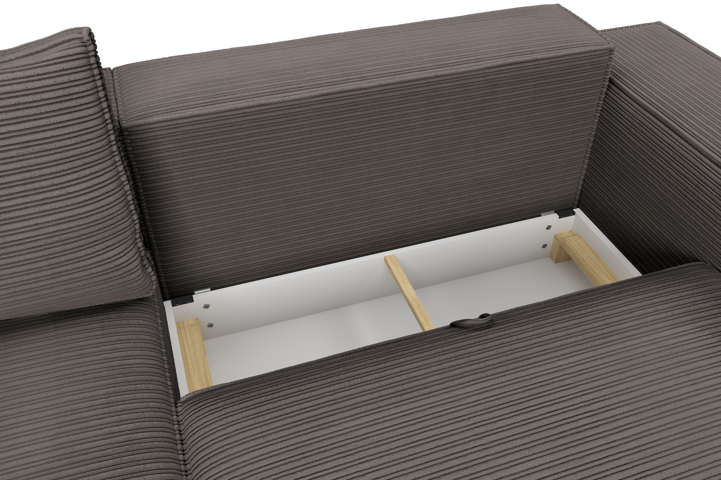 Trends by HG Big-Sofa »Conor XXL« Schlaffunktion + Bettkasten