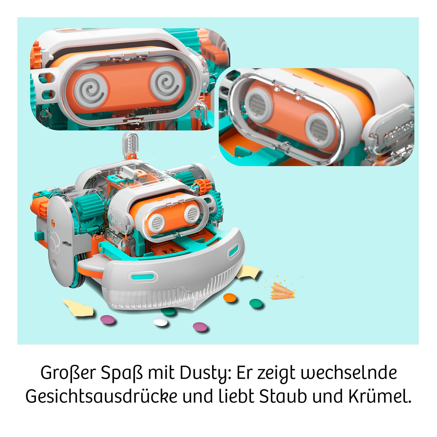 Kosmos Modellbausatz »Dusty - Dein saugstarker Robo-Helfer«