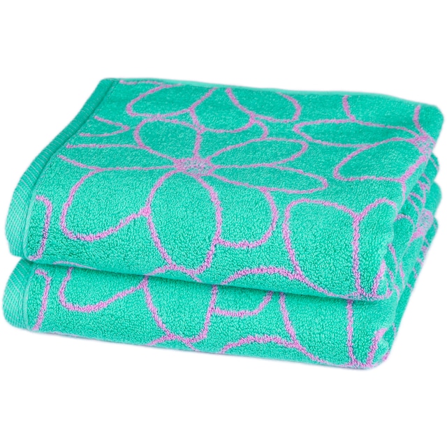 Mako-Baumwolle Handtücher bestellen (2 St.), aus bequem feinster »Blütenfond«, schnell und ROSS