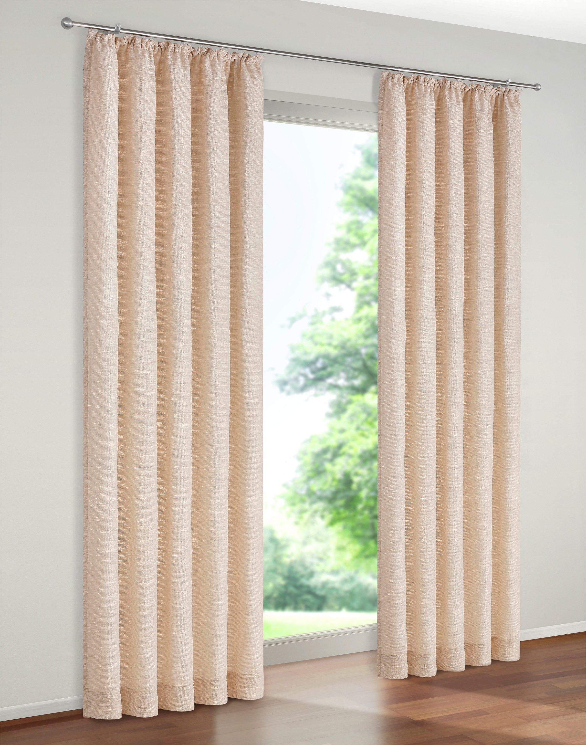 WIRTH Vorhang »Trondheim 328 g/m²« Kräuselband 1 Stk. tlg. natur Obermaterial: 100% Polyacryl 225 cm