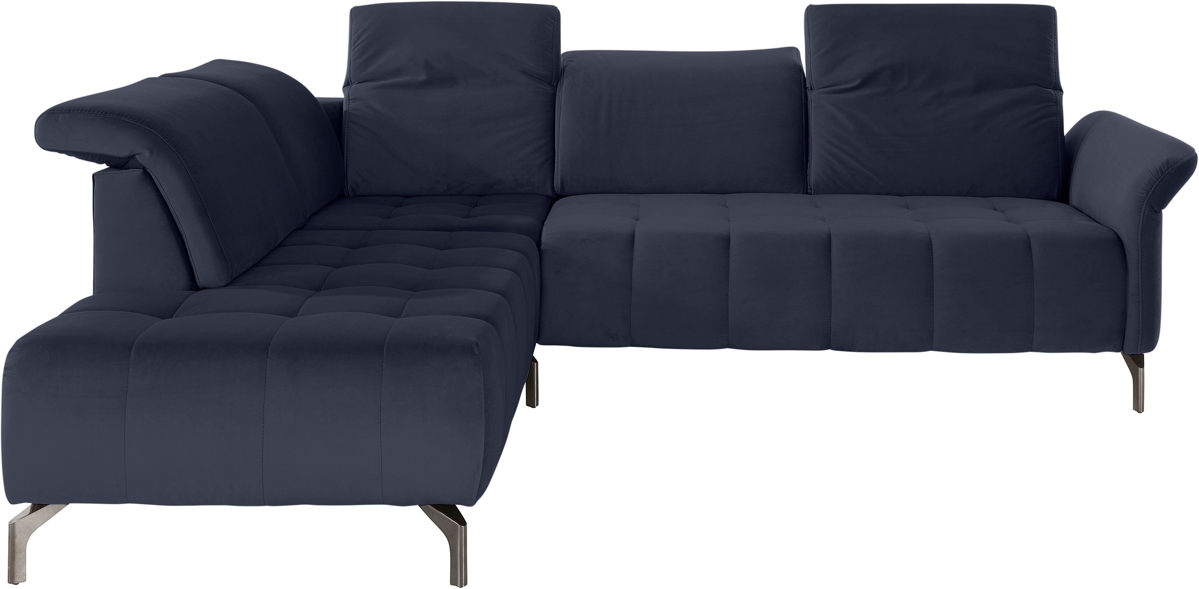 INOSIGN Ecksofa »Fresh L-Form«, Federkern, wahlweise Kopfteilverstellung und motorischer Vorziehsitz