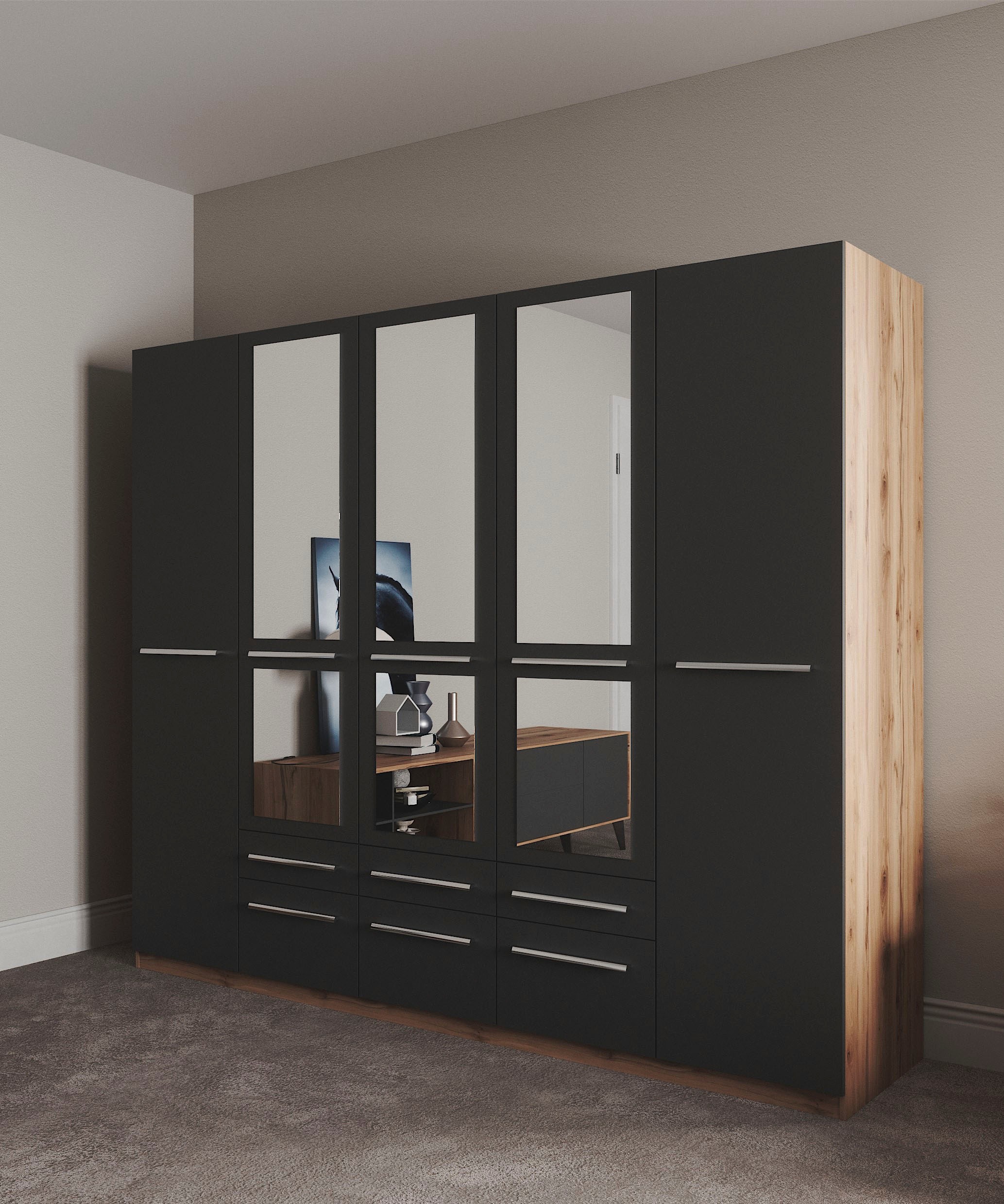 priess Kleiderschrank »Schrank Garderobe Wäscheschrank Barcelona in 5 Breit günstig online kaufen