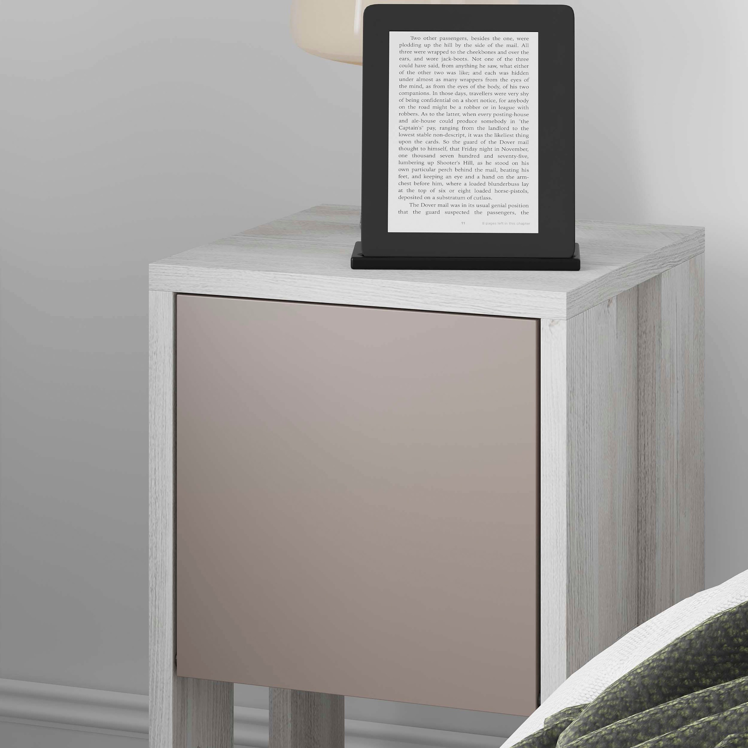 Decortie Nachttisch »EMA NACHTTISCH«, (Packung, 1 St.), Leichte Montage, Lagerung, Platzsparend