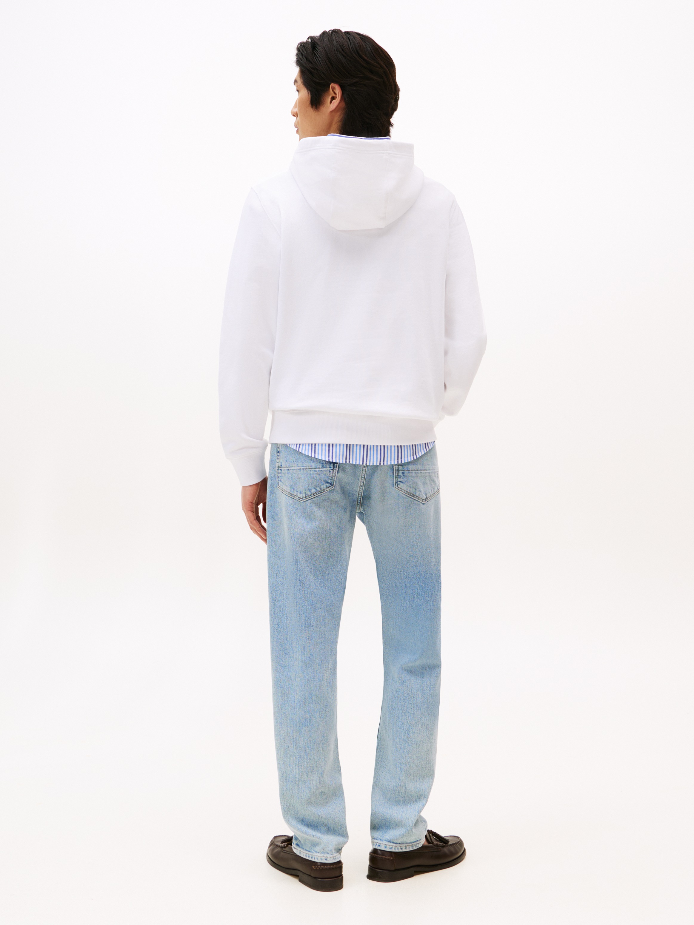 Tommy Hilfiger Hoodie »OUTLINE FLAG SCRIPT HOODIE«, mit kontrastfarbener Stickerei
