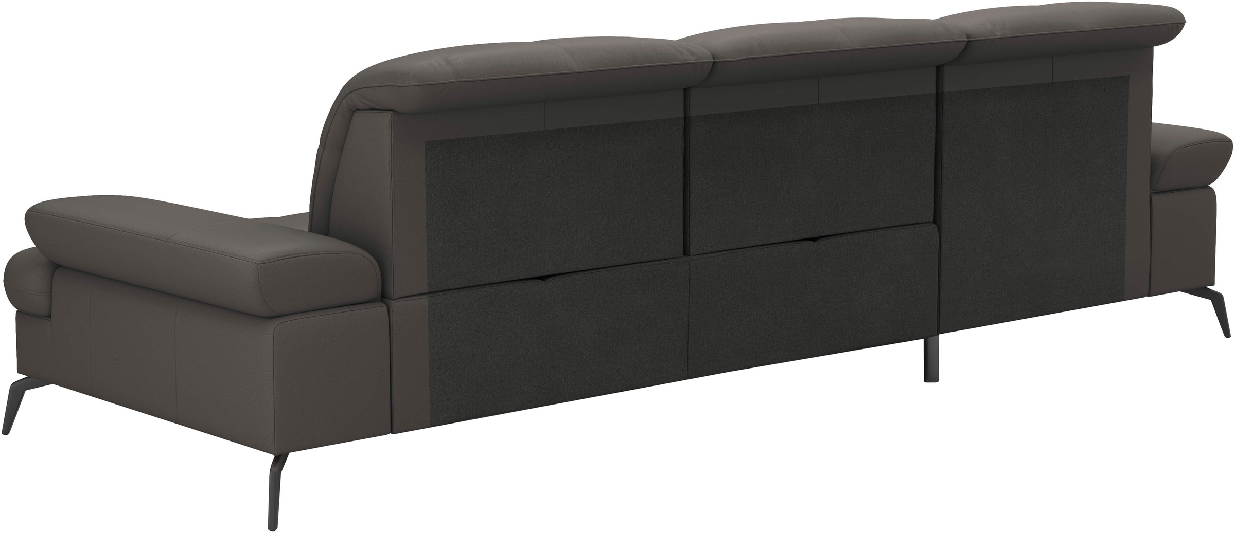sit&more Ecksofa »Amica, L-Form, inkl. Sitztiefenverstellung & Armteilverstellung«, wahlweise mit Bettfunktion, Bettkasten und Kopfteilverstellung