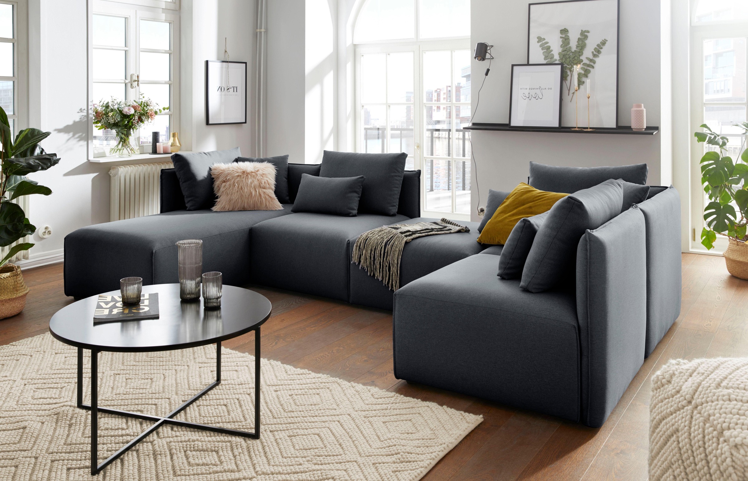 OTTO home Wohnlandschaft »Nöre U-Form« 5 Teile, in vielen Bezugsqualitäten günstig online kaufen