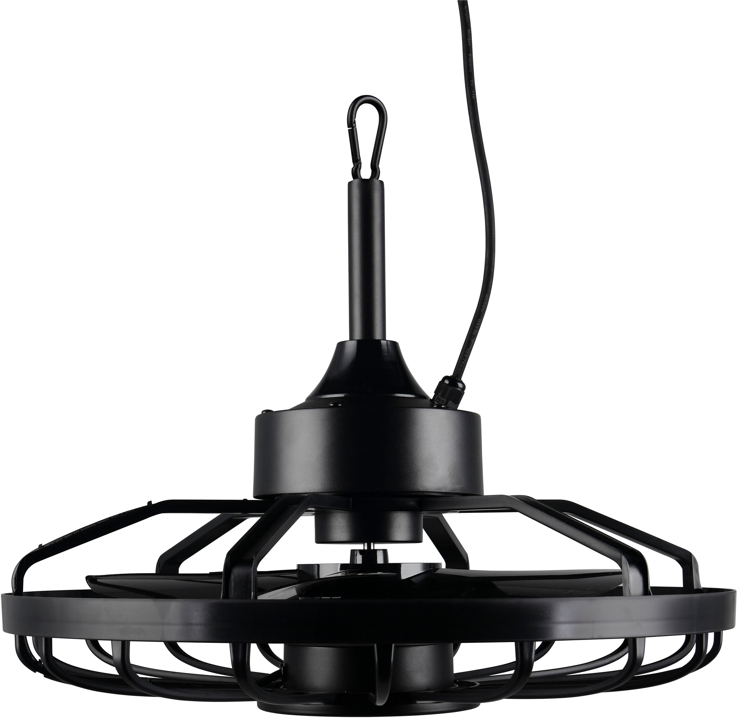 REALITY Leuchten LED Deckenleuchte »OSLO mit Ventilator, Deckenventilator mit Hängevorrichtung + 3m Kabel« LED-Board 1 Stk. Farbwechsler | warmweiß - kaltweiß outdoortauglicher Ventilator IP44 für Garten, Terrasse oder Bad Ø 51cm