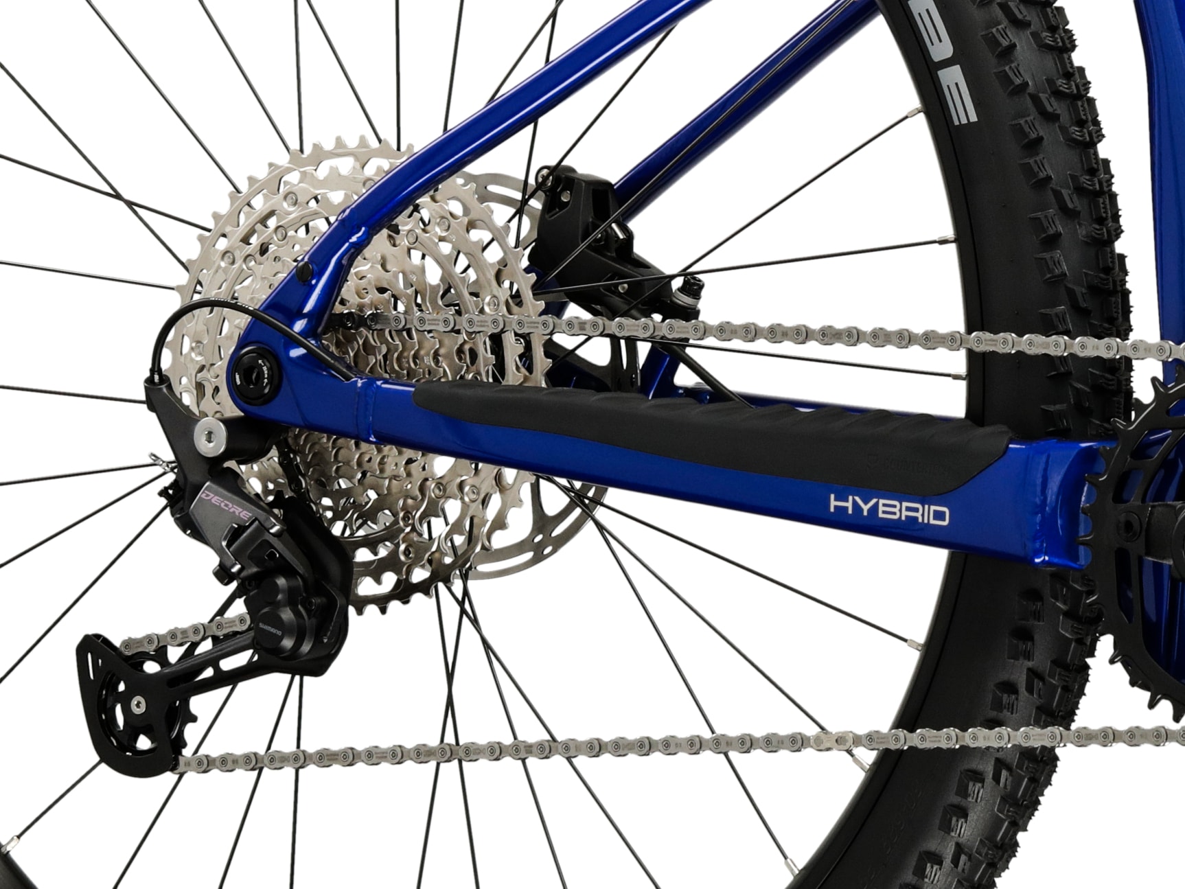 Kross »Influx Hybrid 4.0 21,3Ah / 800 Wh 29 Zoll blau 12 Gänge 2026« 12 Gang Shimano DEORE M6100 Schaltwerk Kettenschaltung Mittelmotor 250 W