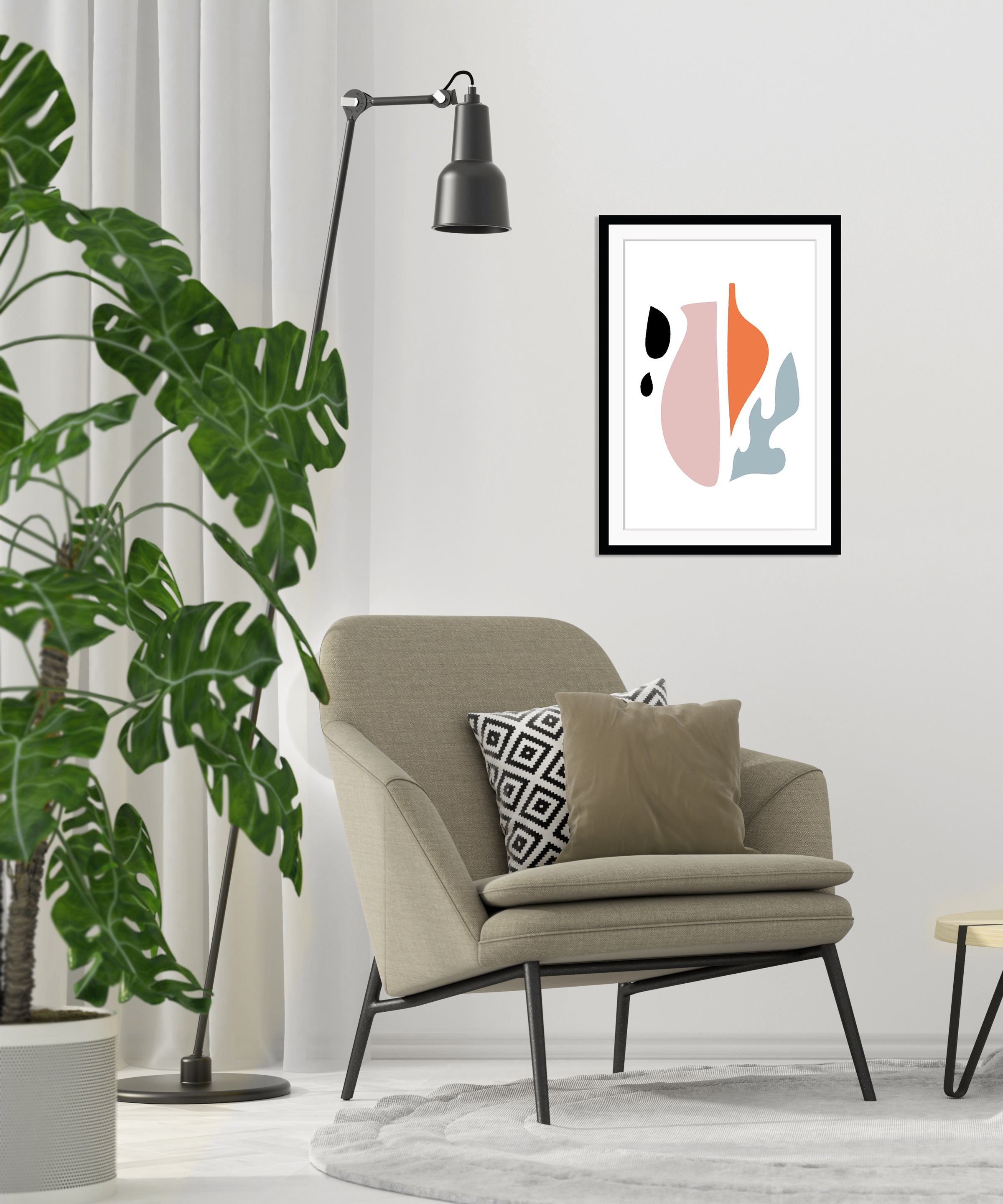 queence Bild »Jesus«, Abstrakt-Kunst-Figuren-Gemälde, HD Premium Poster-Dru günstig online kaufen