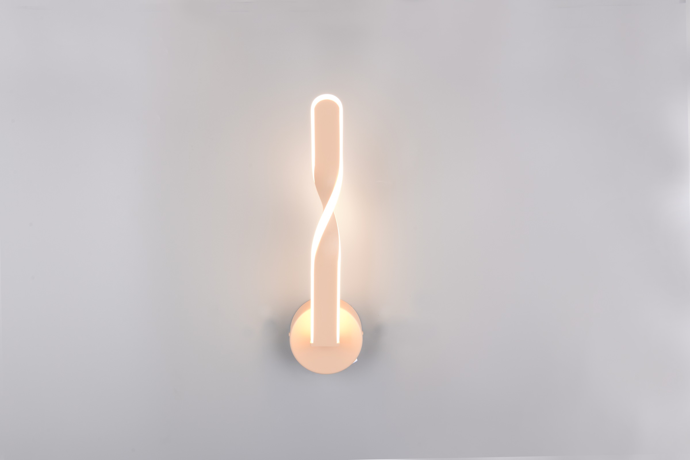 REALITY Leuchten LED Wandleuchte »GINKO, LED Wandlampe mit Schalter, 11W 1250 Lumen 3000K warmweiß«, 1 flammig, Leuchtmittel LED-Board | LED fest integriert, On/Off Kippschalter, elegant geschwungene LED Elemente Höhe 45,5cm