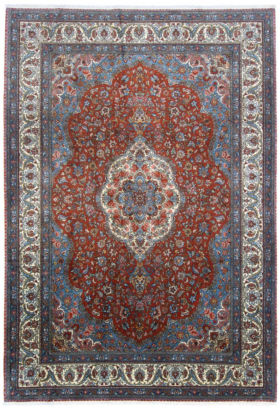 morgenland Wollteppich »Bachtiar Medaillon Ruggine 300 x 205 cm«, rechtecki günstig online kaufen