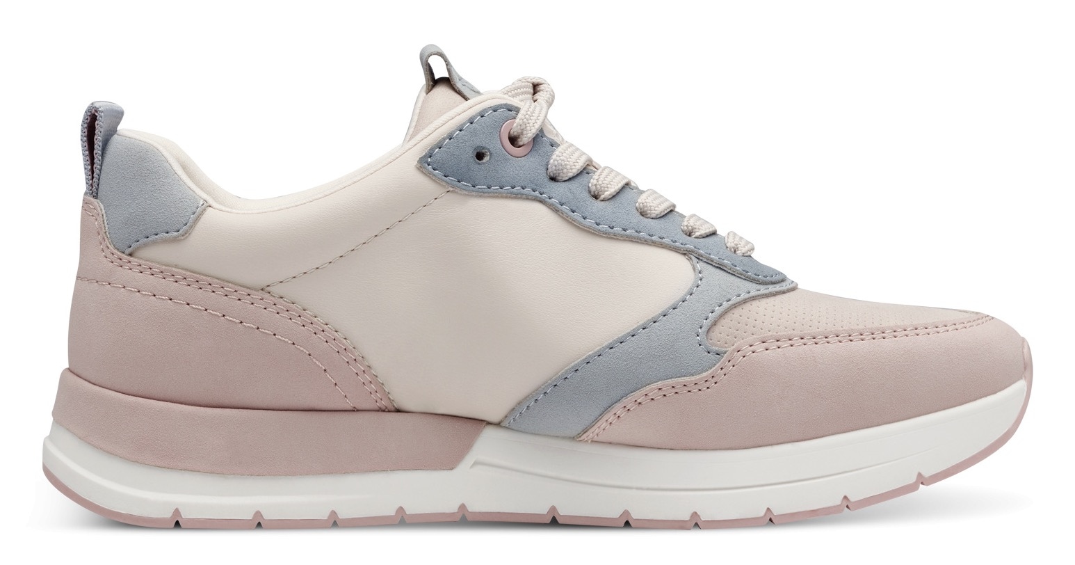 Tamaris Keilsneaker, Schnürschuh, Freizeitschuh, Halbschuh mit Kontrastbesätzen